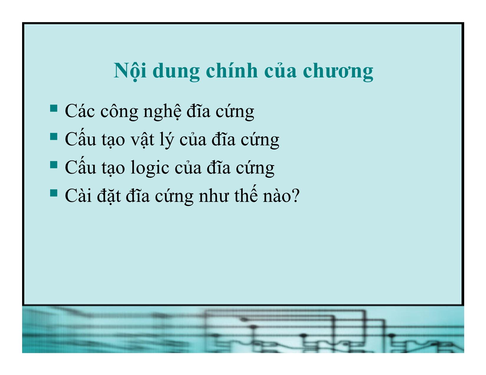 Bài giảng Kiến trúc máy tính - Chương 6: Đĩa cứng trang 2