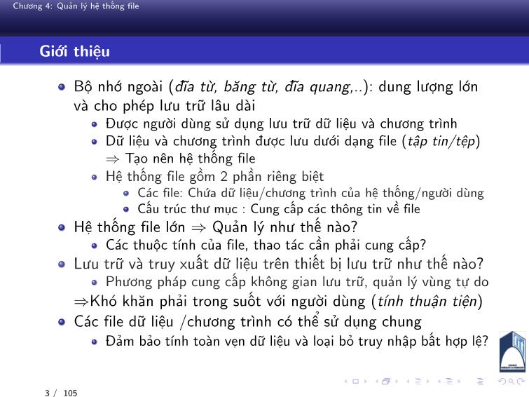 Bài giảng Hệ điều hành - Chương 4: Quản lý hệ thống file - Phan Đăng Hải trang 6