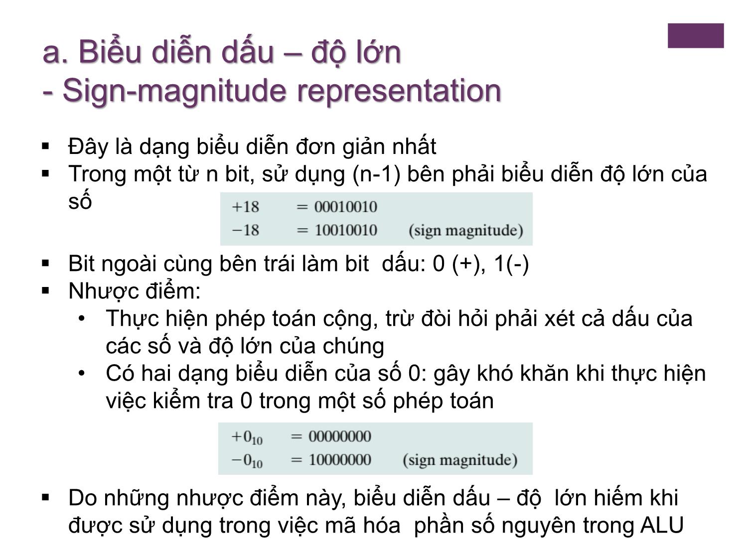 Bài giảng Kiến trúc máy tính - Chương 9: Bộ xử lý số học - Nguyễn Thị Phương trang 7