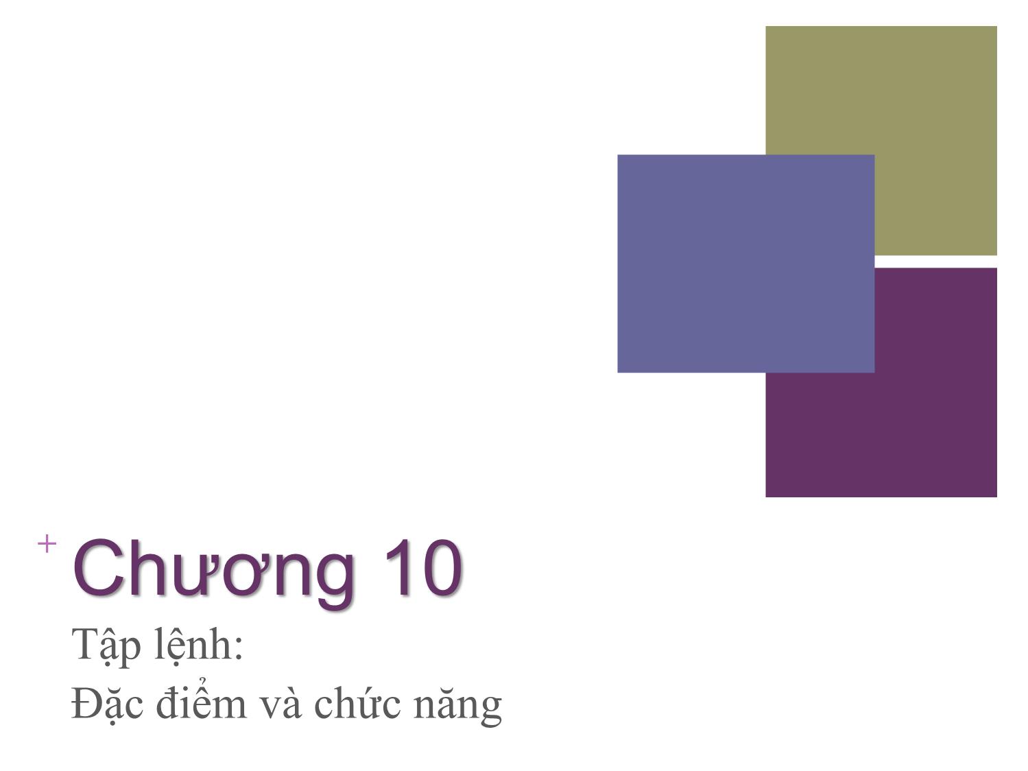 Bài giảng Kiến trúc máy tính - Chương 1: Tập lệnh. Đặc điểm và chức năng - Nguyễn Thị Phương trang 2