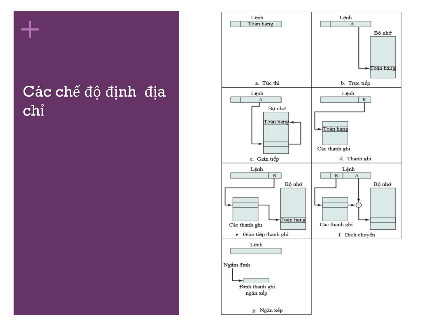 Bài giảng Kiến trúc máy tính - Chương 11: Tập lệnh các chế độ định địa chỉ và định dạng lệnh - Nguyễn Thị Phương trang 5