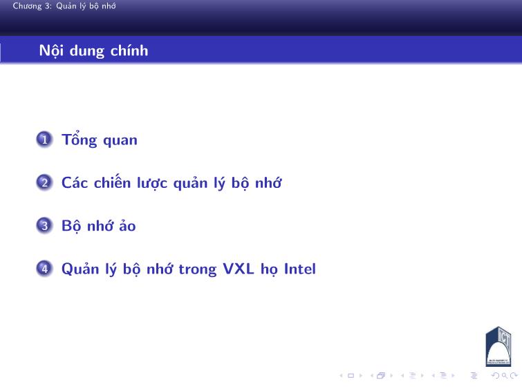 Bài giảng Nguyên lý hệ điều hành - Chương 3: Quản lý bộ nhớ - Phan Đăng Hải trang 6