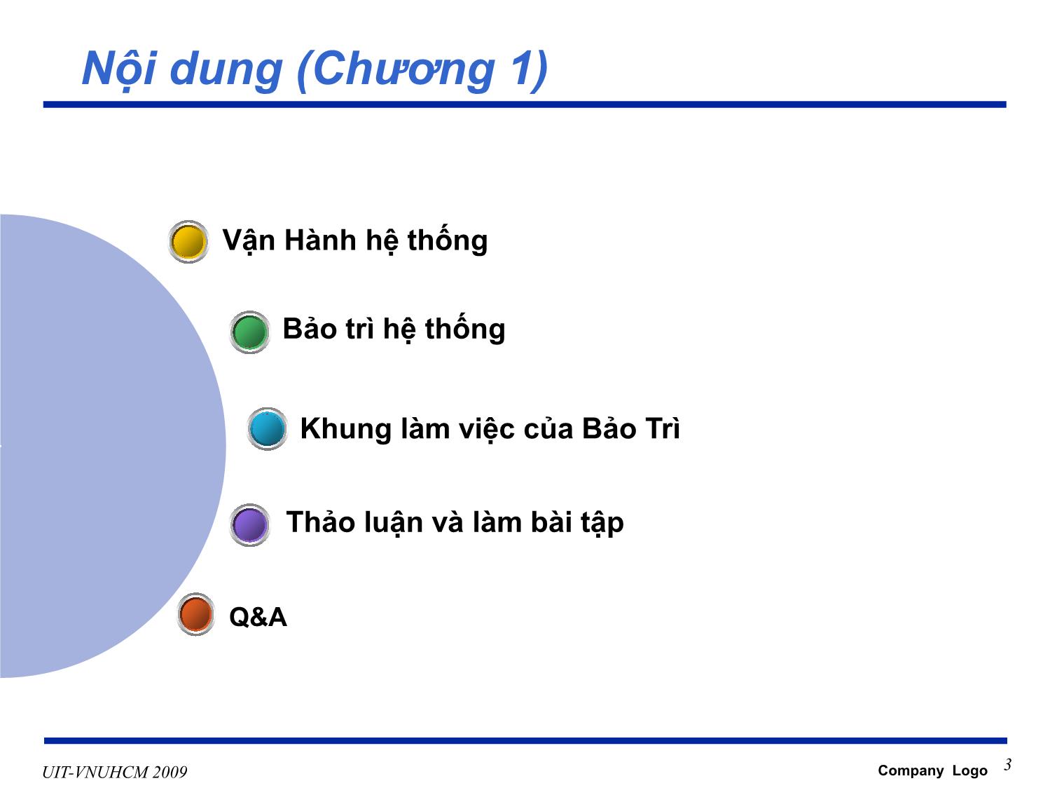 Bài giảng Phát triển vận hành bảo trì phần mềm - Chương 1: Vận hành và bảo trì hệ thống - Nguyễn Thị Thanh Trúc trang 3