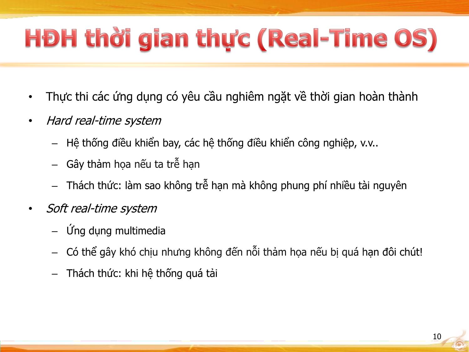 Bài giảng Hệ điều hành - Tổn quan hệ điều hành trang 10