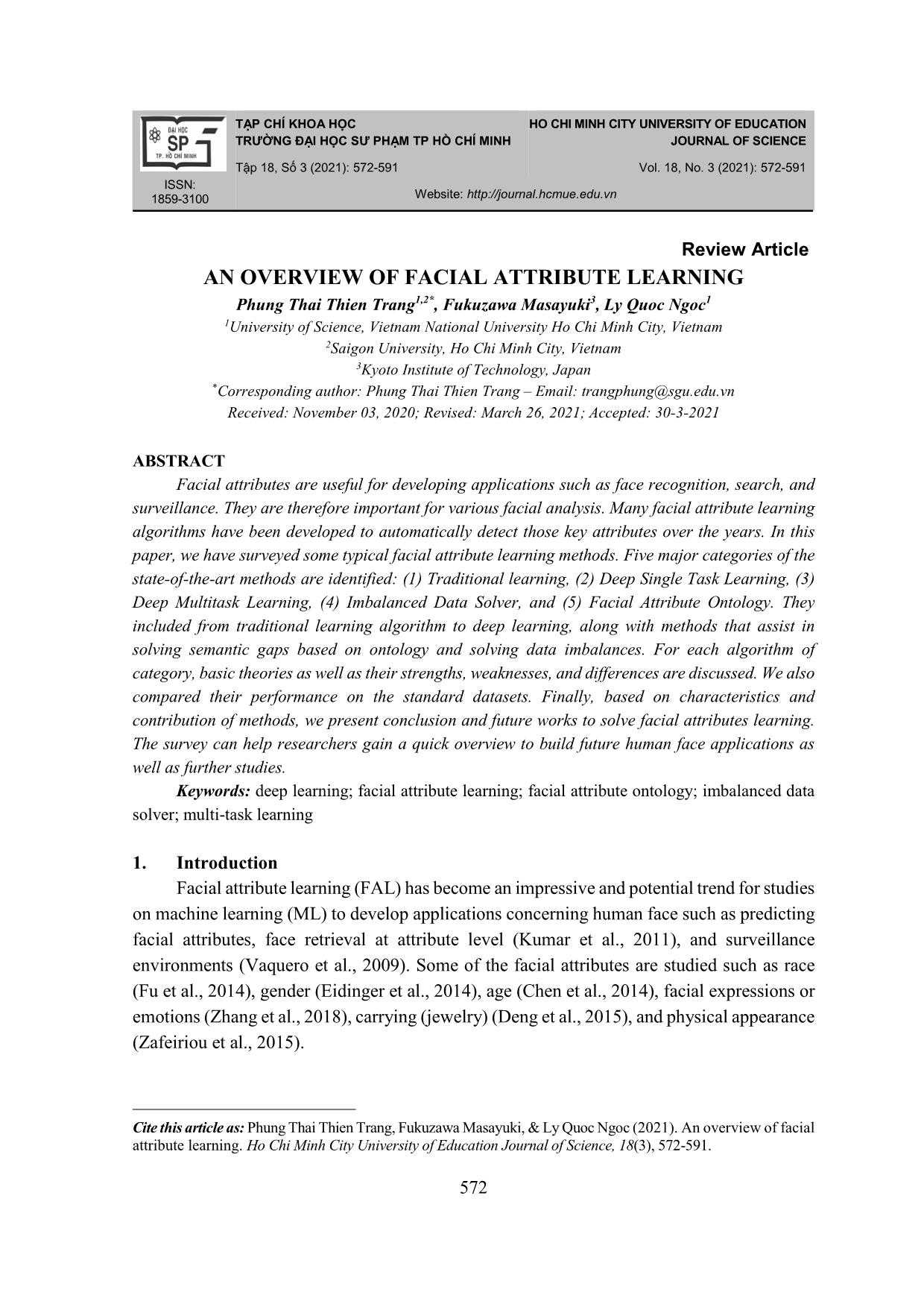 An overview of facial attribute learning trang 1