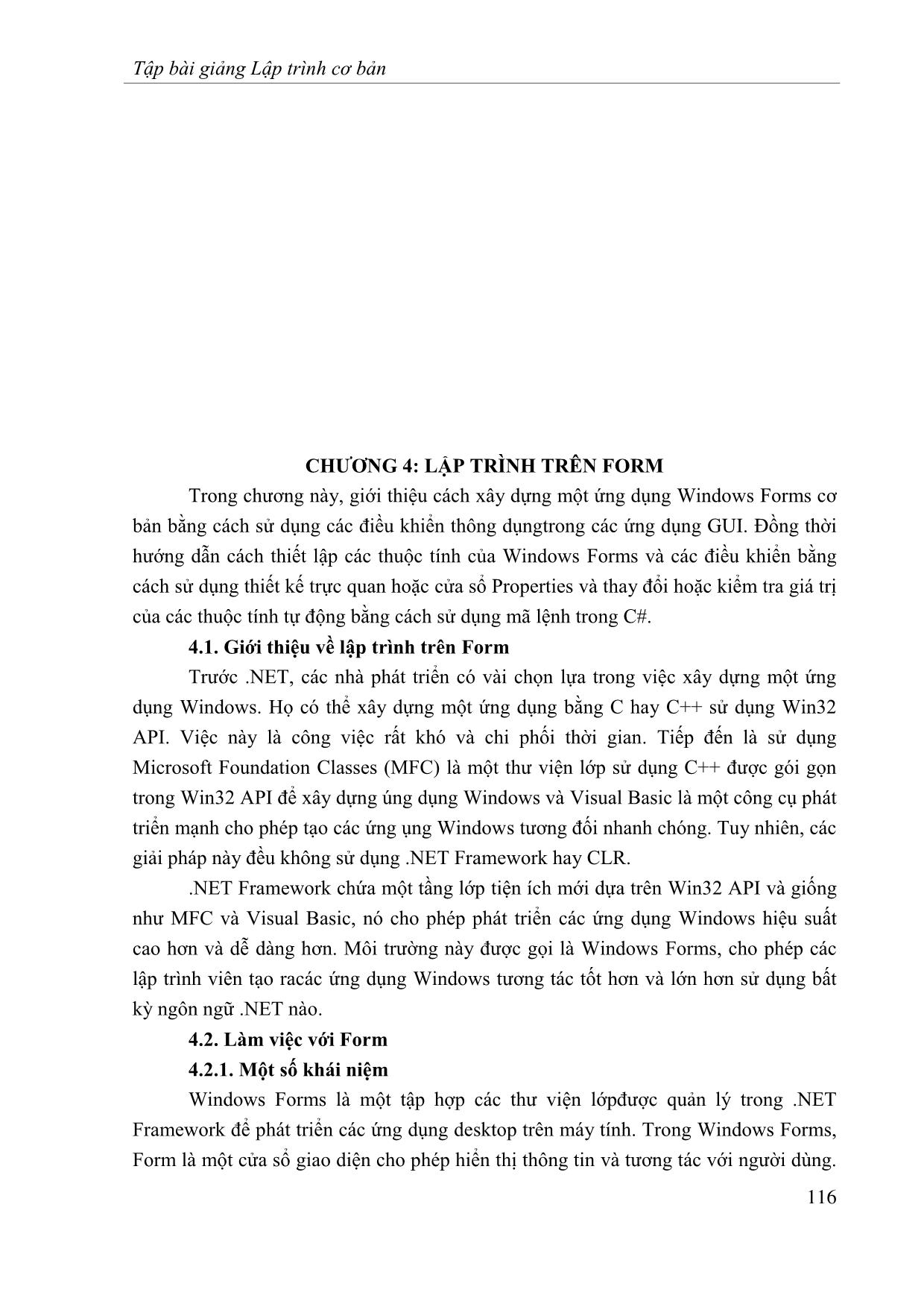 Giáo trình Lập trình cơ bản (Phần 2) trang 1