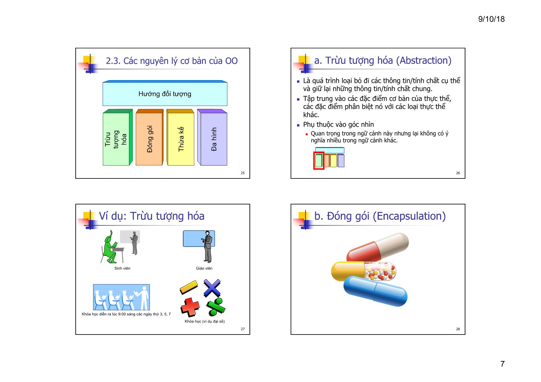 Bài giảng Lập trình hướng đối tượng - Chương 1: Tổng quan về OOP trang 7