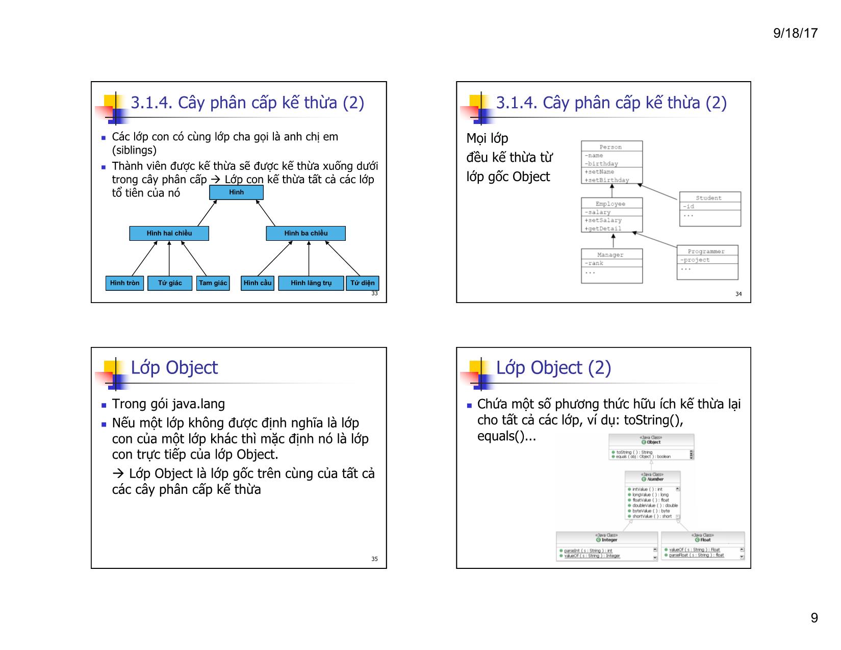 Bài giảng Lập trình hướng đối tượng - Chương 5: Kết tập và kế thừa trang 9