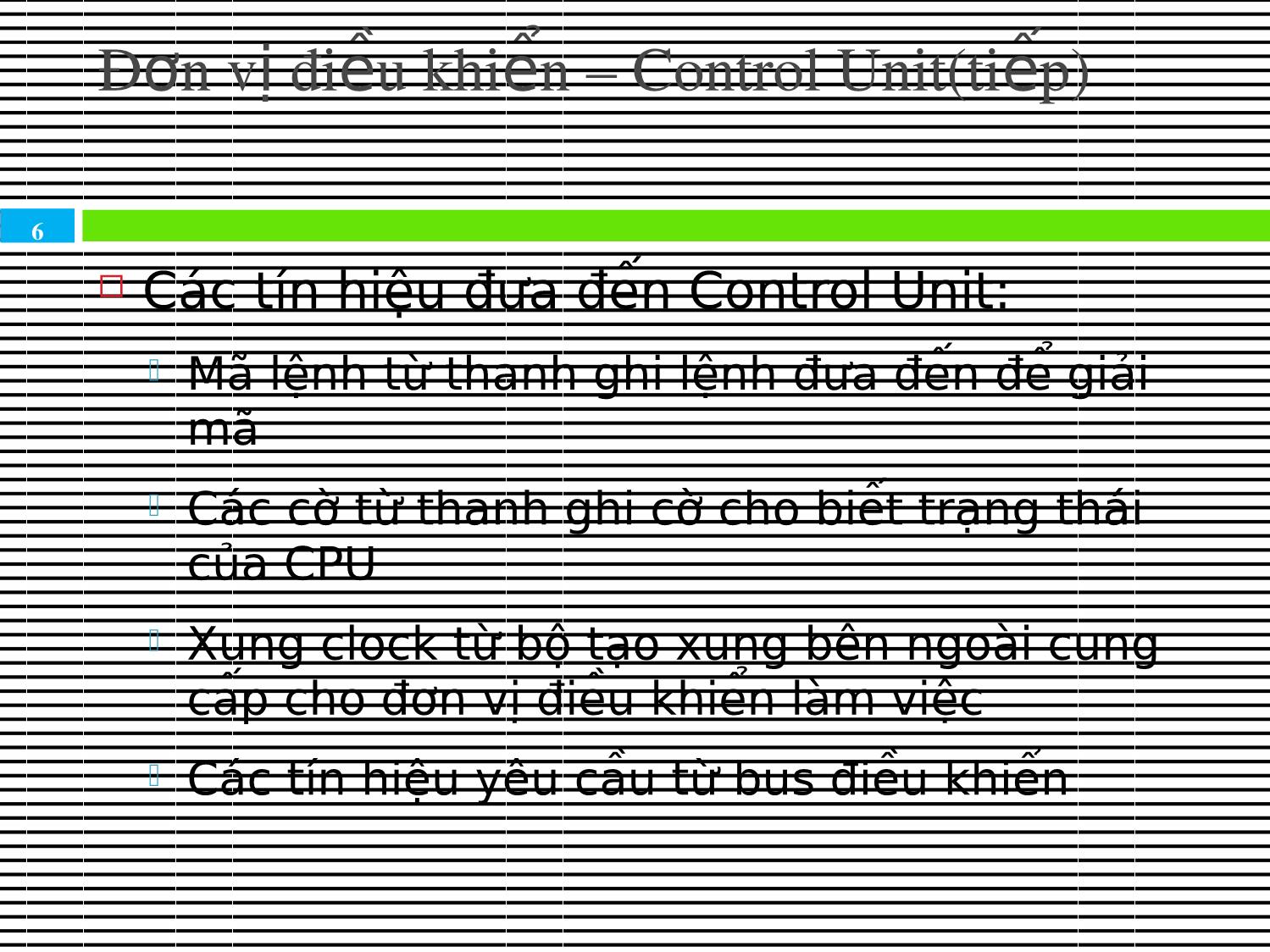 Bài giảng Kiến trúc máy tính & Hợp ngữ - Chương 5: Bộ xử lý trung tâm (CPU) trang 6