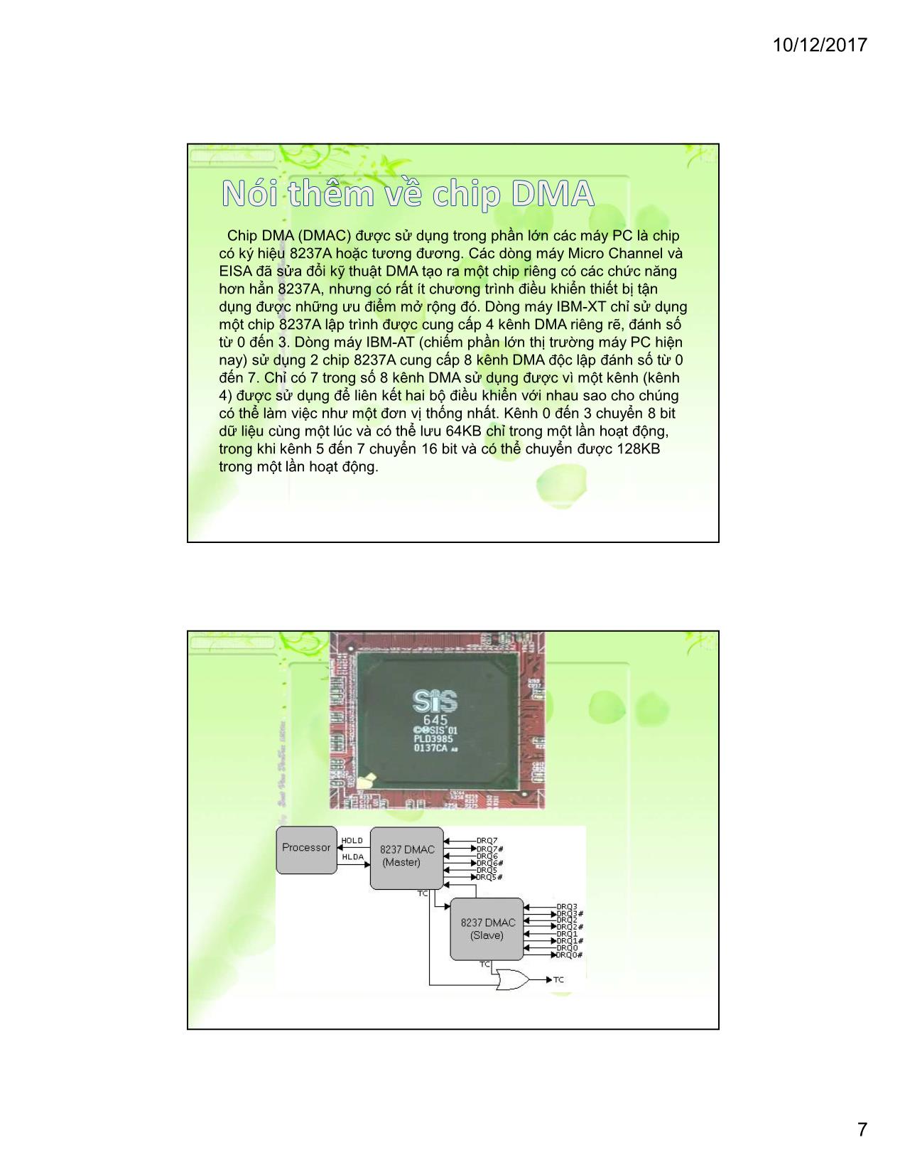 Bài giảng Kiến trúc máy tính & Hợp ngữ - Chương 8: Giao diện bộ xử lý với I/O trang 7