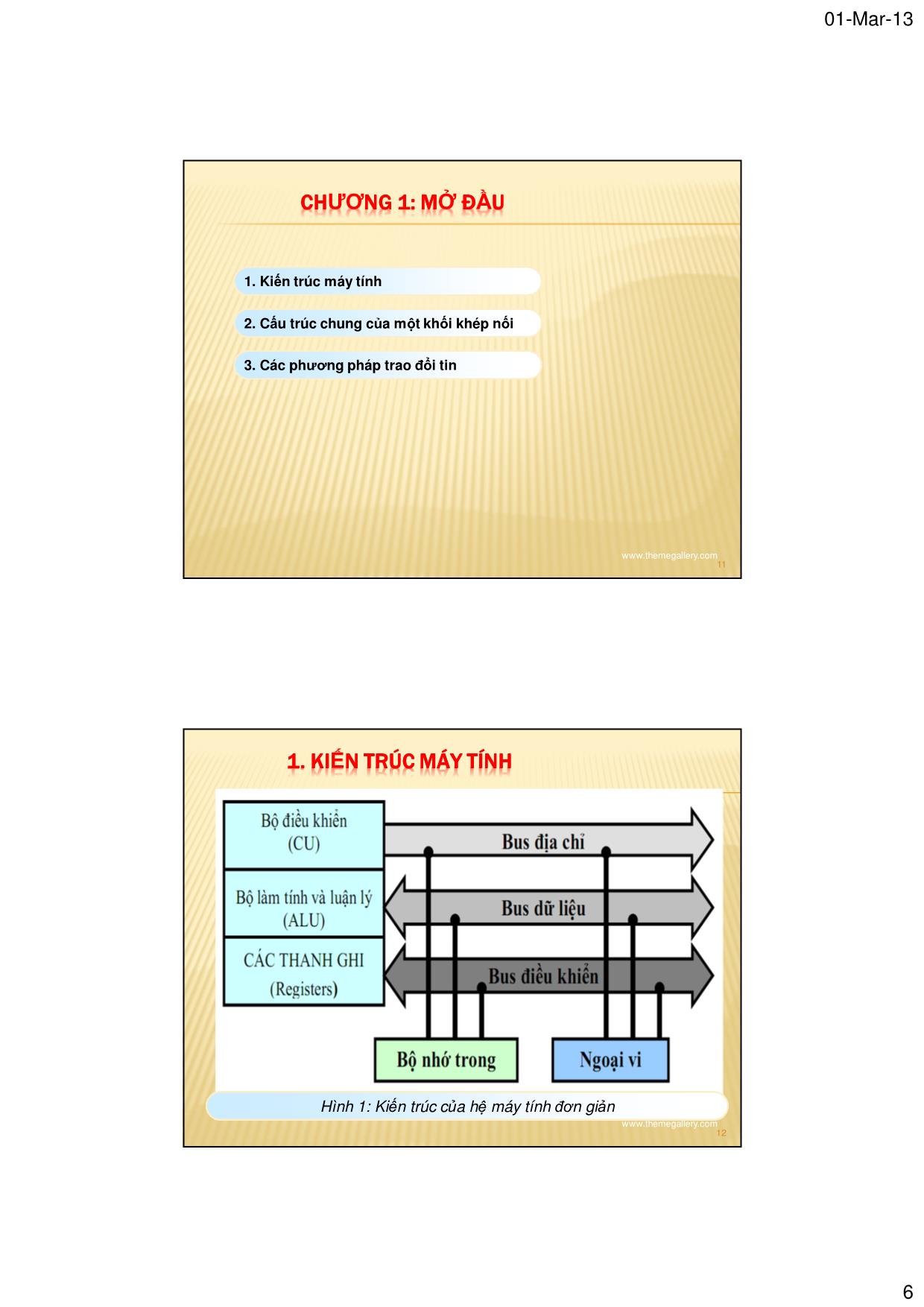 Bài giảng Kỹ thuật giao tiếp máy tính - Nguyễn Tấn Phúc trang 6