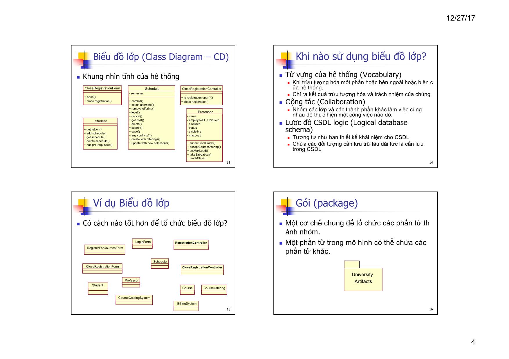 Bài giảng Lập trình hướng đối tượng - Chương 12: Biểu đồ lớp trang 4