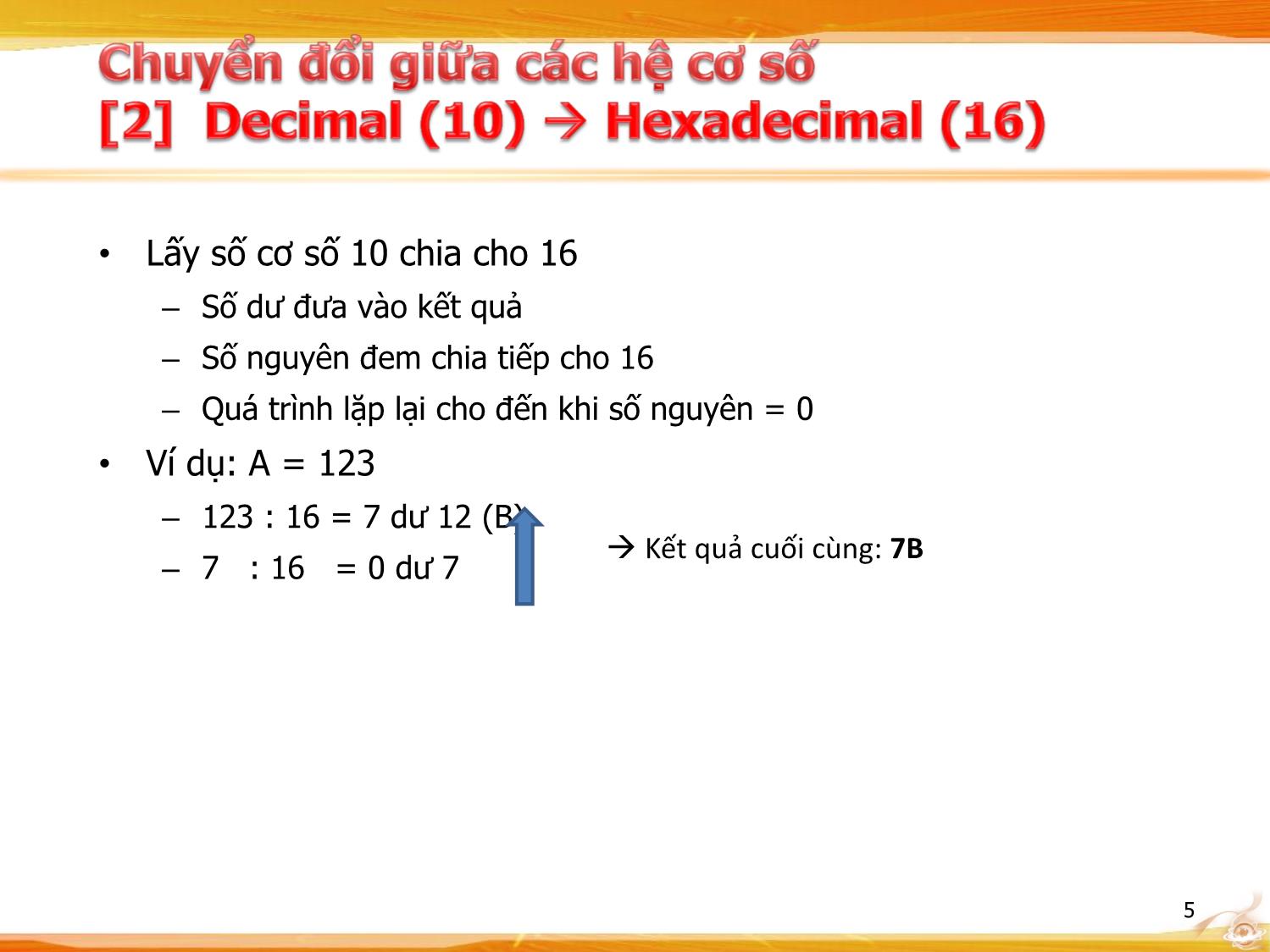 Bài giảng Kiến trúc máy tính - Chương: Biểu diễn số nguyên trang 5