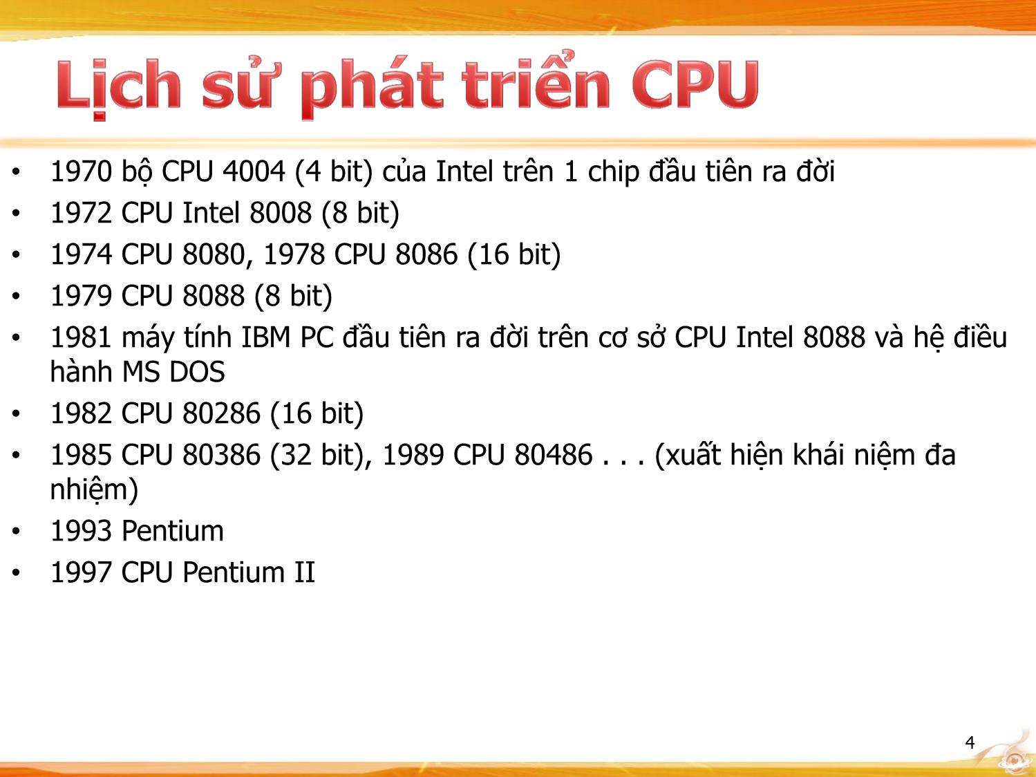 Bài giảng Kiến trúc máy tính - Chương: Tổ chức máy tính trang 4