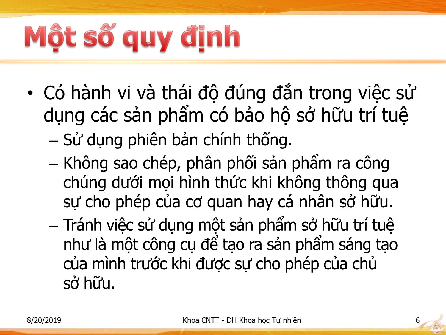 Bài giảng Nhập môn Công nghệ thông tin 1 - Chương 1: Đạo đức nghề nghiệp trang 6