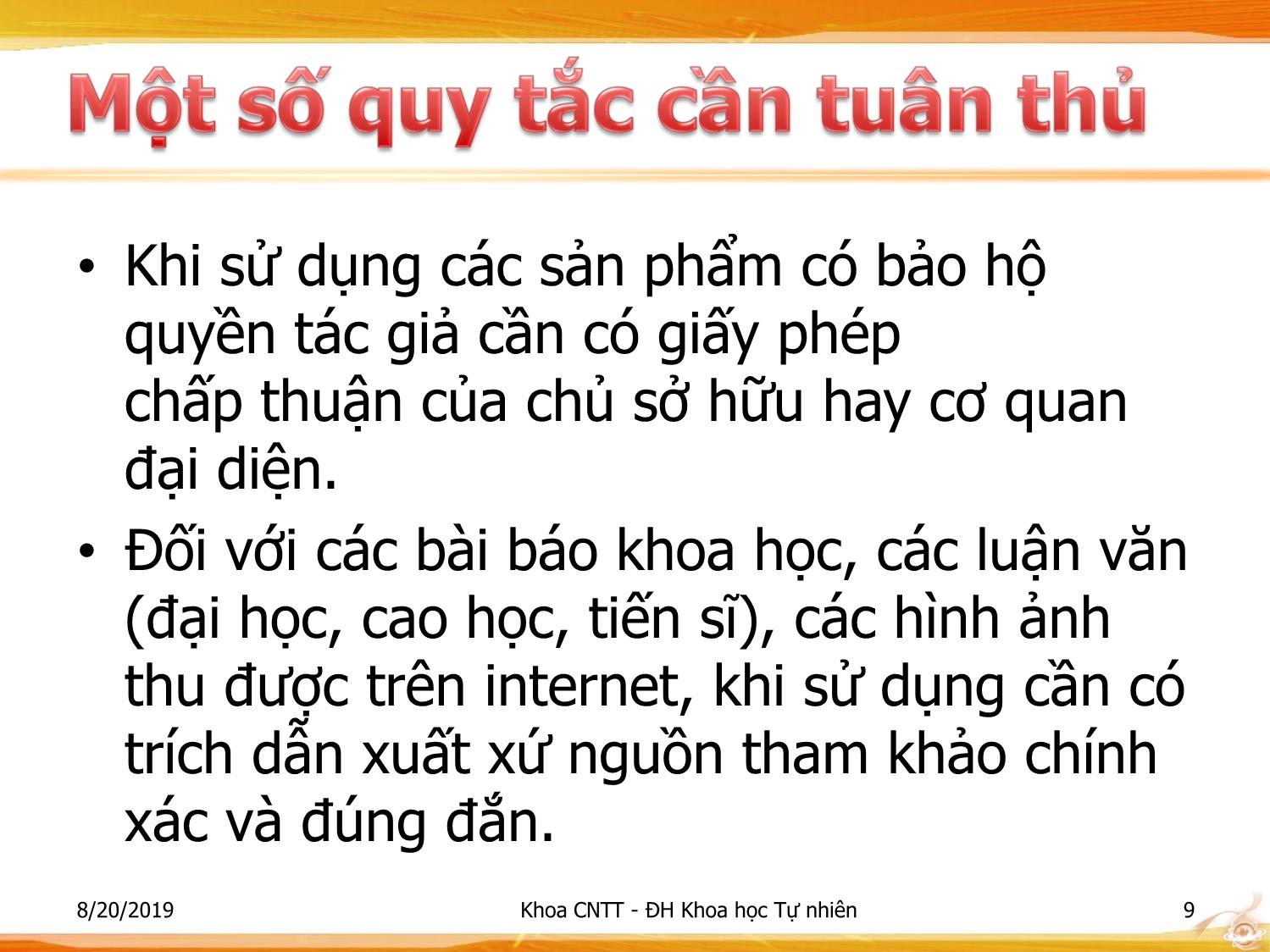 Bài giảng Nhập môn Công nghệ thông tin 1 - Chương 1: Đạo đức nghề nghiệp trang 9