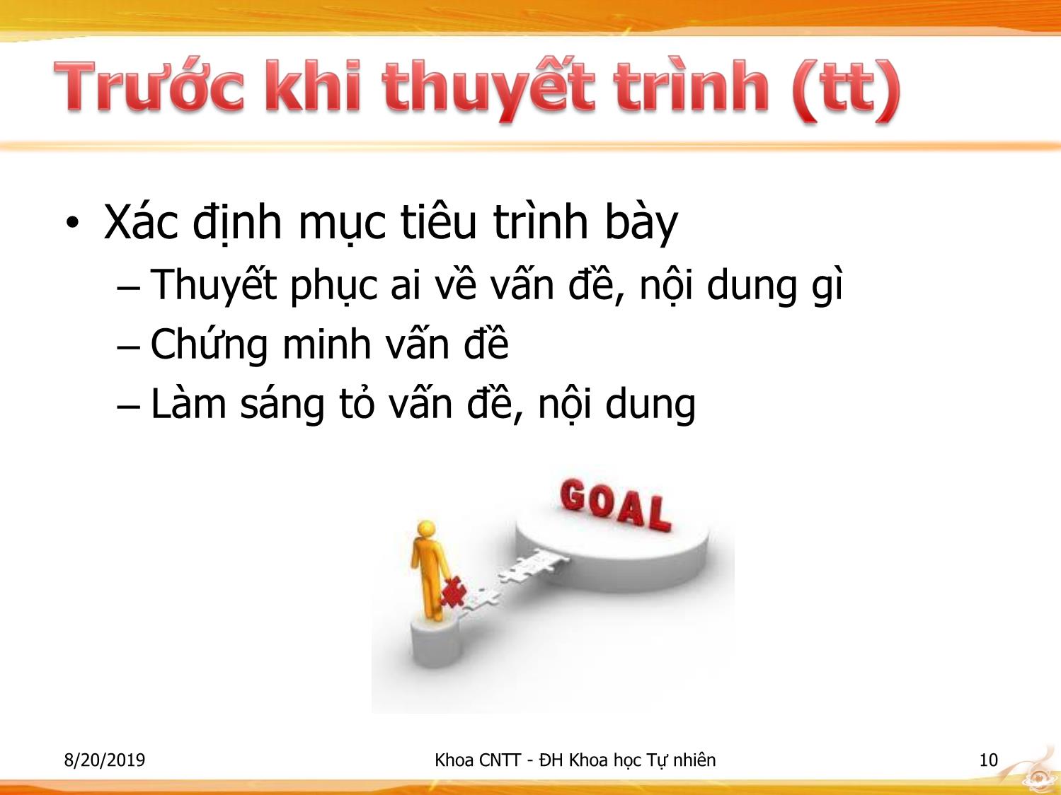 Bài giảng Nhập môn Công nghệ thông tin 1 - Chương 5: Thuyết trình và các công cụ hỗ trợ trang 10