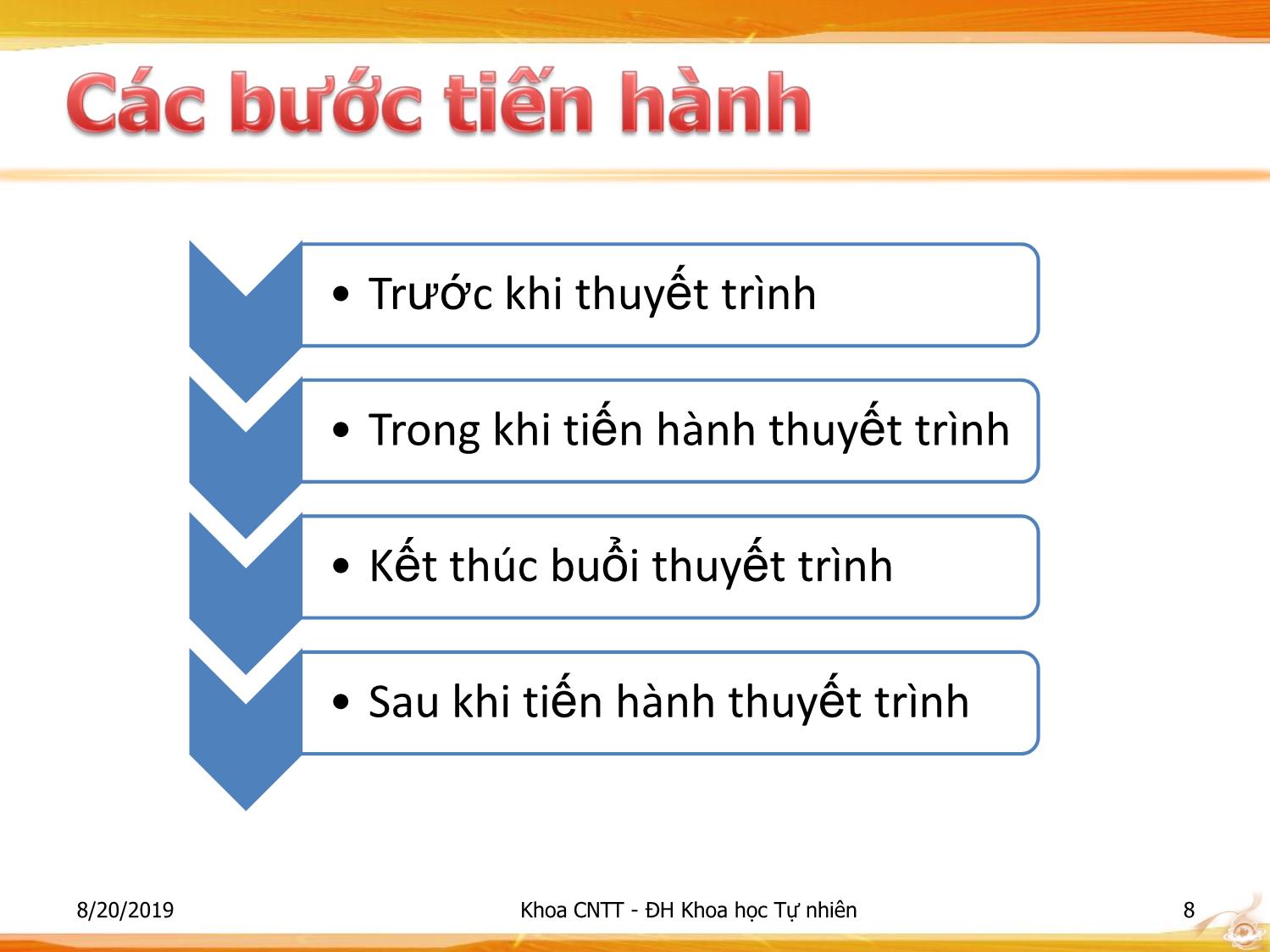 Bài giảng Nhập môn Công nghệ thông tin 1 - Chương 5: Thuyết trình và các công cụ hỗ trợ trang 8