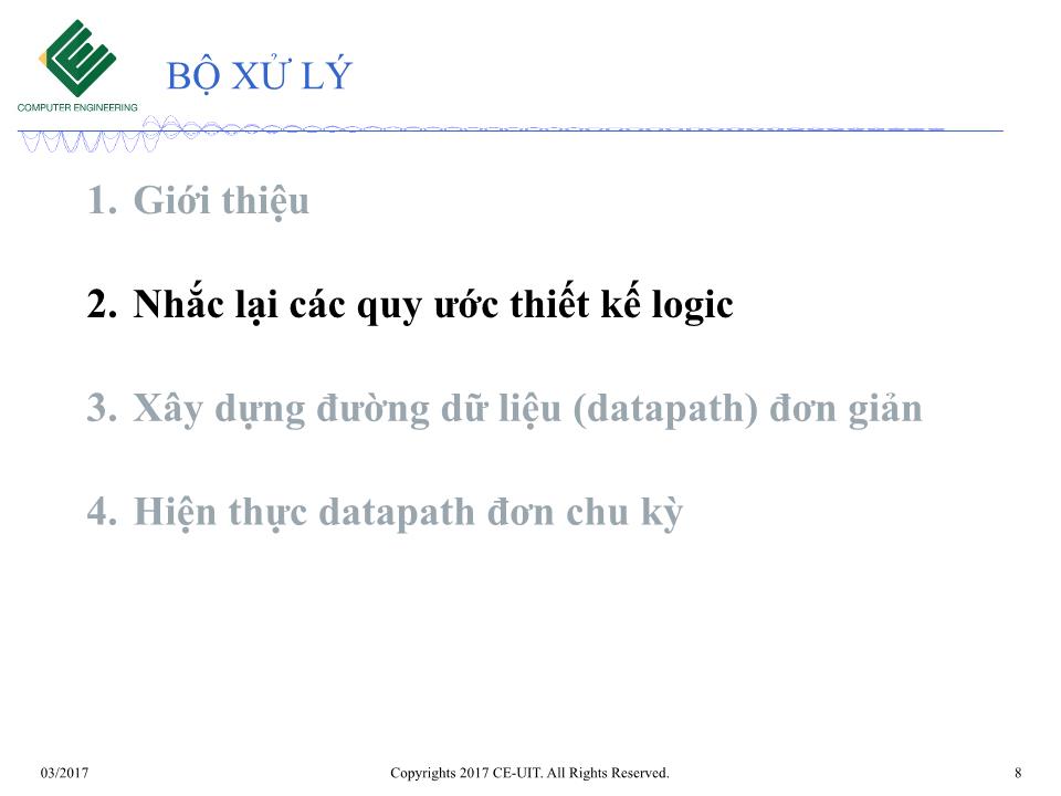 Bài giảng Kiến trúc máy tính - Tuần 10: Bộ xử lý Processor trang 8