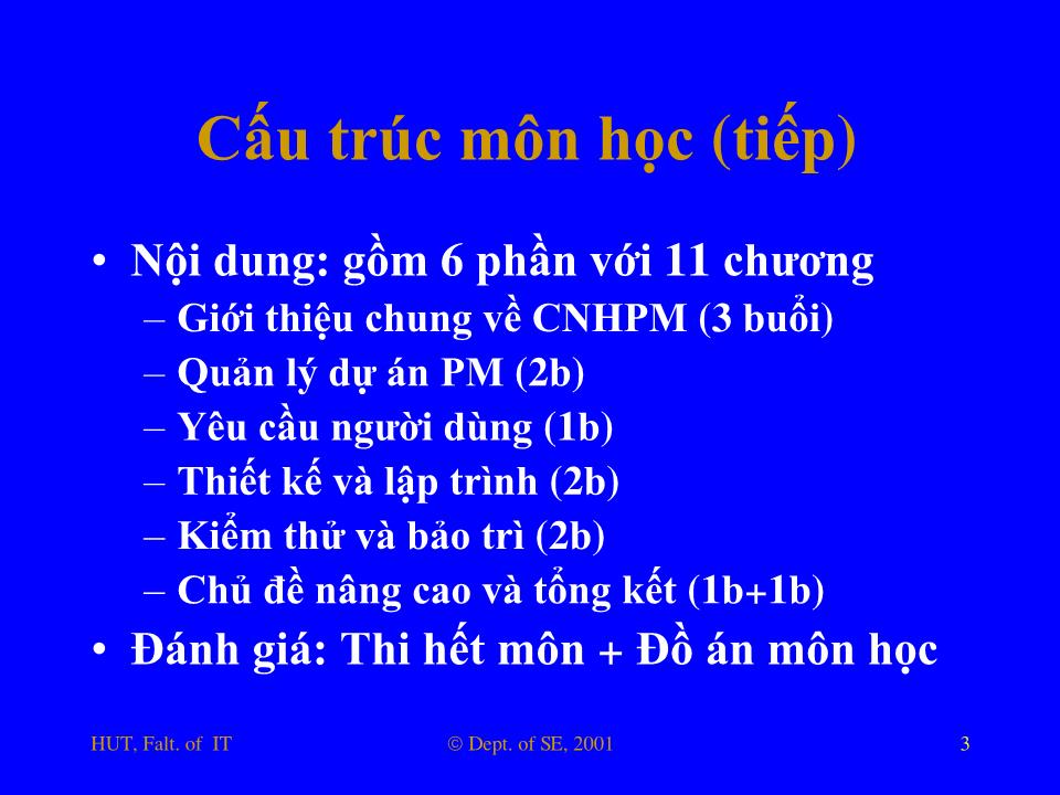 Bài giảng Nhập môn công nghệ phần mềm - Phần 1: Giới thiệu chung về công nghệ phần mềm trang 3