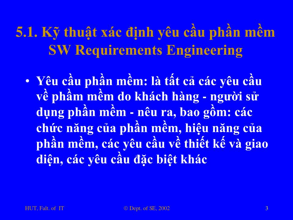 Bài giảng Nhập môn công nghệ phần mềm - Phần 3: Yêu cầu người dùng trang 3