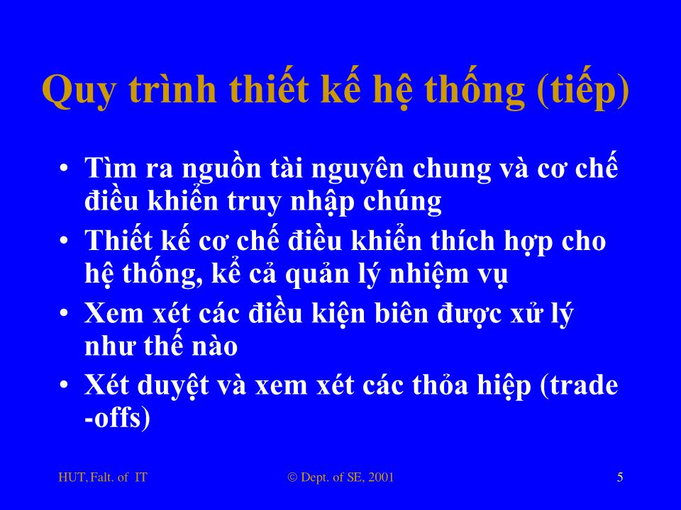 Bài giảng Nhập môn công nghệ phần mềm - Phần 4: Thiết kế và lập trình trang 5