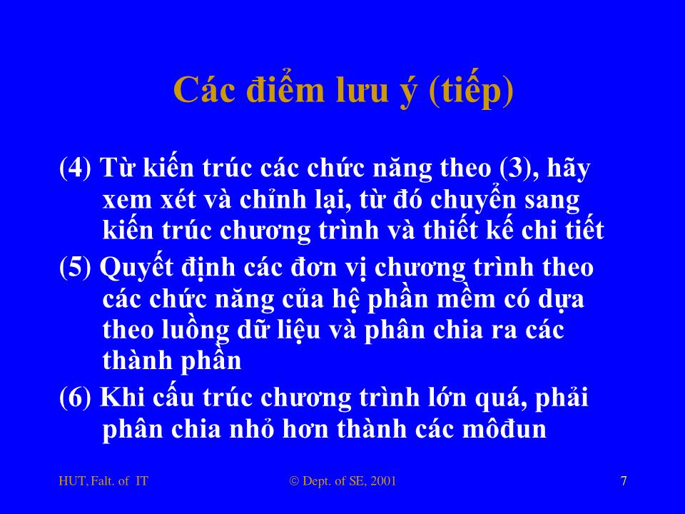 Bài giảng Nhập môn công nghệ phần mềm - Phần 4: Thiết kế và lập trình trang 7