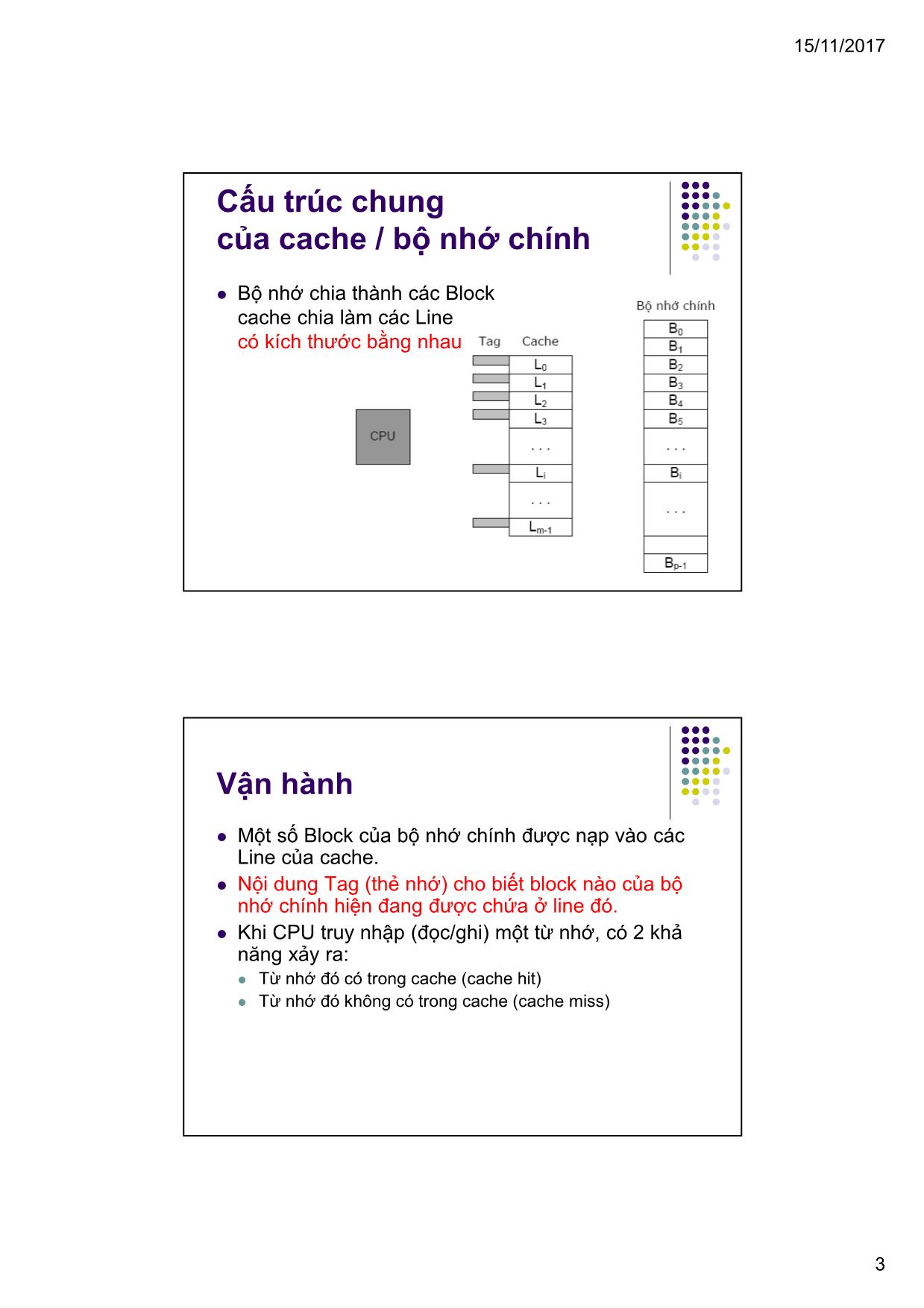 Bài giảng Kiến trúc máy tính & Hợp ngữ - Bài 5: Tổ chức bộ nhớ (Phần 2) trang 3