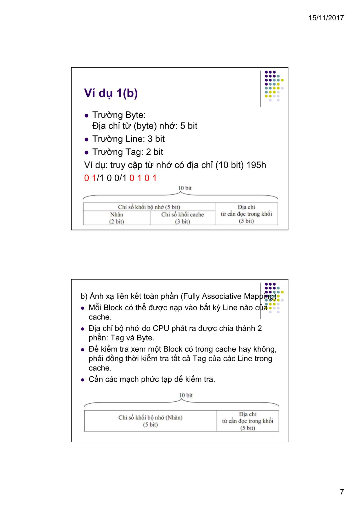Bài giảng Kiến trúc máy tính & Hợp ngữ - Bài 5: Tổ chức bộ nhớ (Phần 2) trang 7