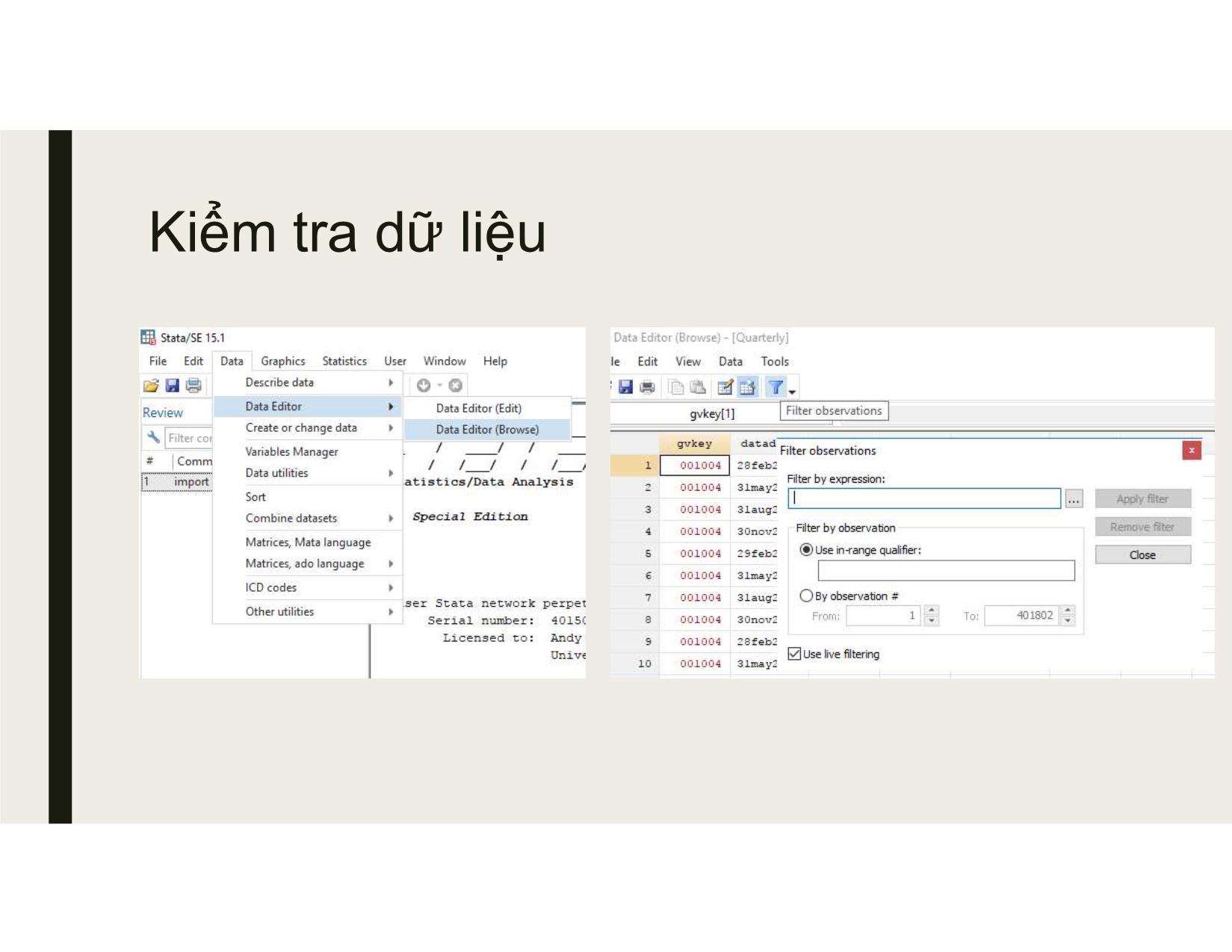 Bài giảng Sử dụng stata cơ bản trang 6