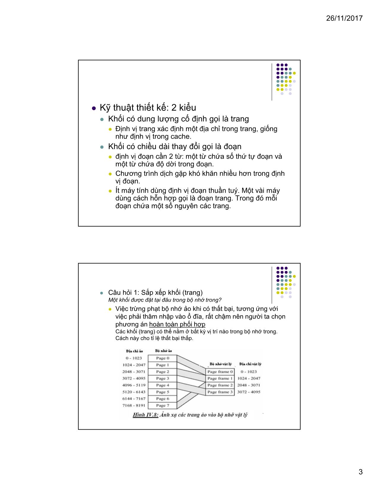 Bài giảng Kiến trúc máy tính & Hợp ngữ - Bài 5: Tổ chức bộ nhớ (Phần 1) trang 3