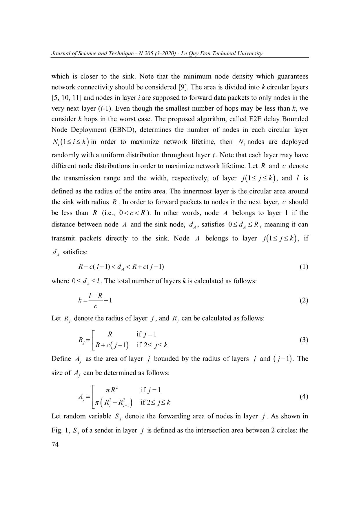 Determining node density to guarantee average latency in duty-Cycled wireless sensor networks trang 3