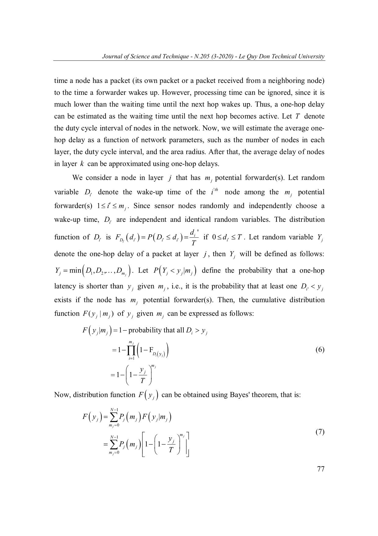 Determining node density to guarantee average latency in duty-Cycled wireless sensor networks trang 6