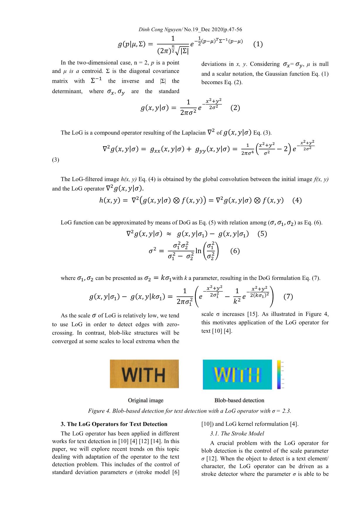 Discussion on log - Based operators for real-time text detection trang 3