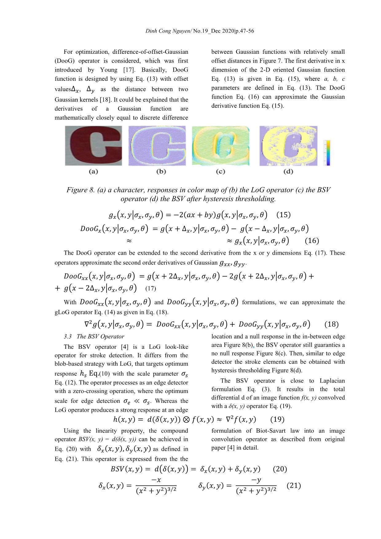 Discussion on log - Based operators for real-time text detection trang 6