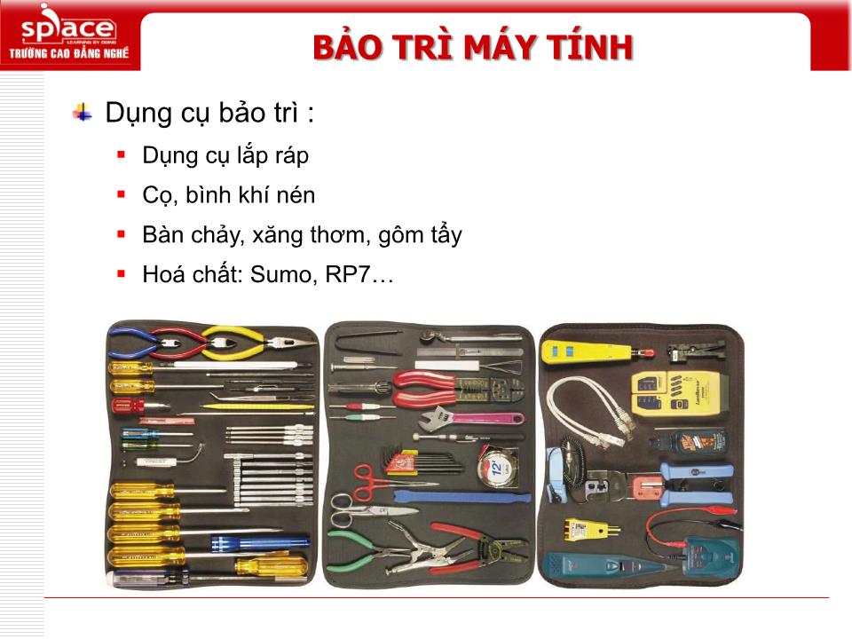 Bài giảng Phần cứng máy tính - Bài 11: Bảo trì và nâng cấp trang 5