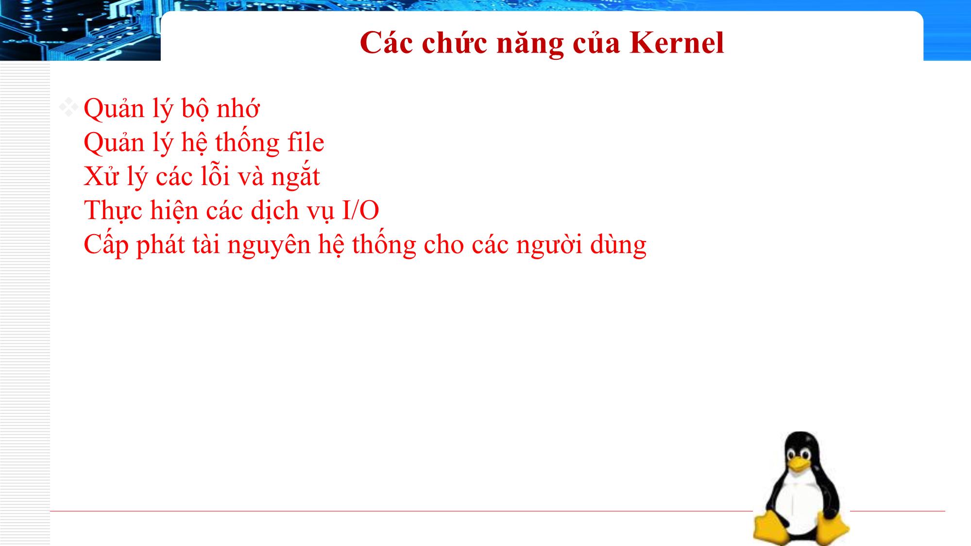 Bài giảng Phần cứng máy tính - Phần 1: Giới thiệu Linux - Nguyễn Bá Phúc trang 9