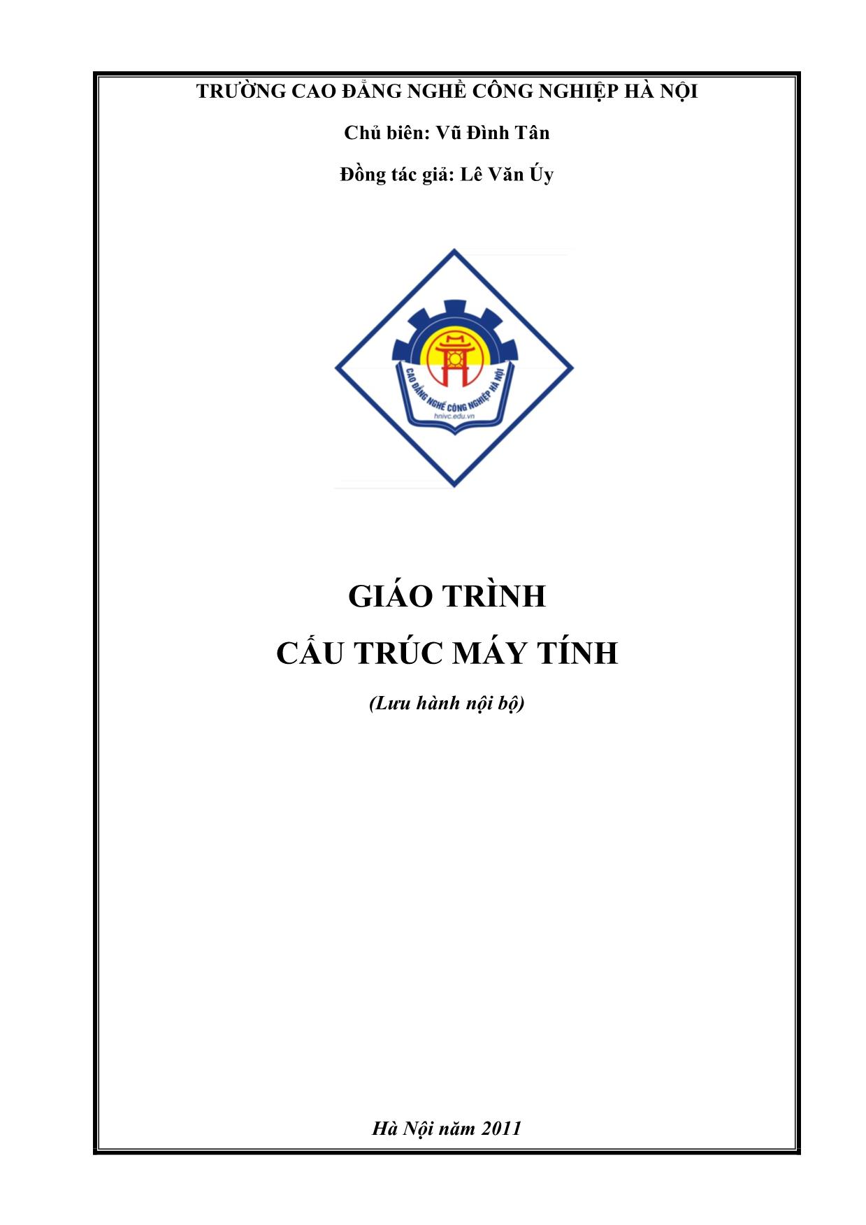 Giáo trình Cấu trúc máy tính trang 1