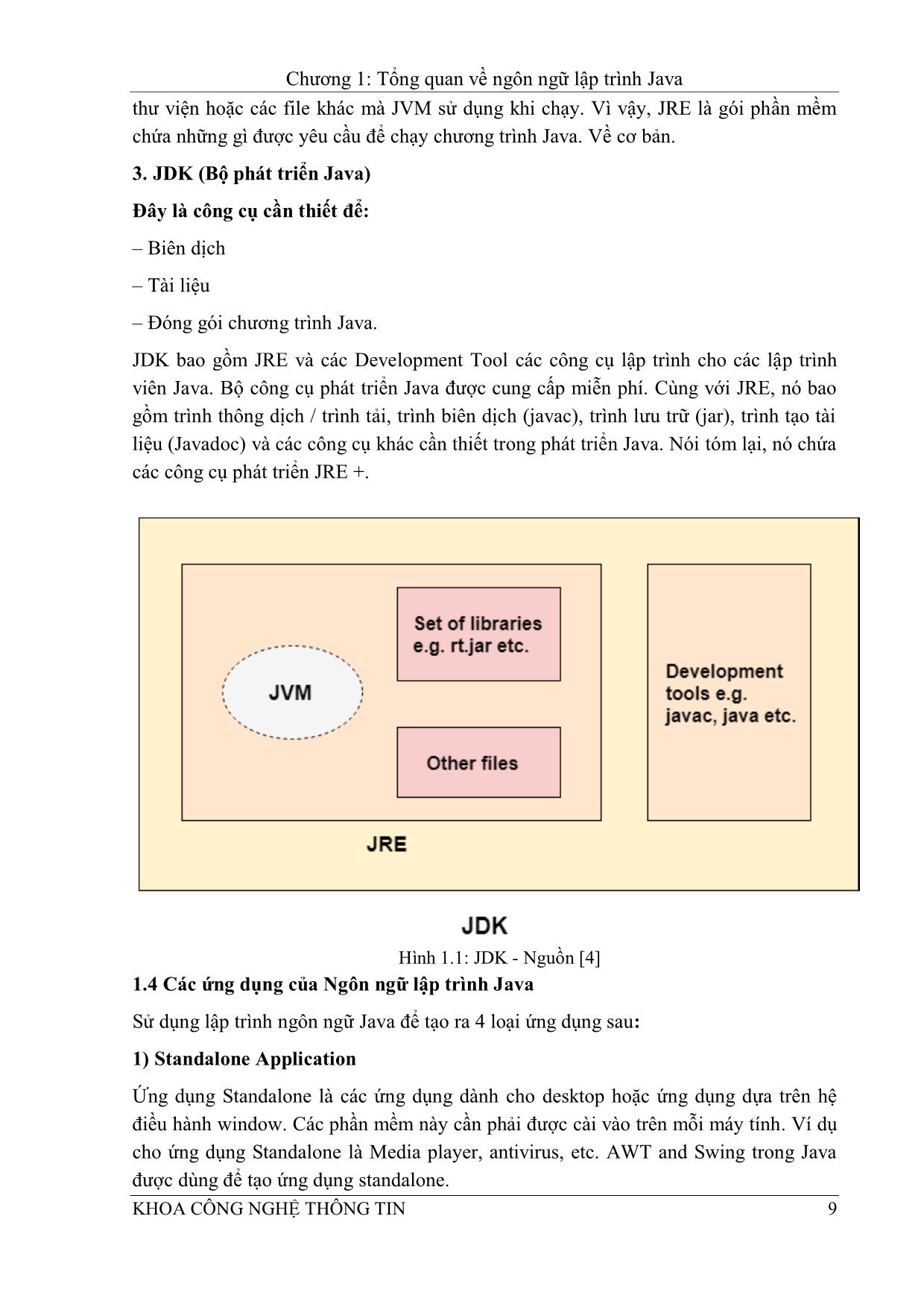 Giáo trình Lập trình Java - Hệ thống thông tin trang 9