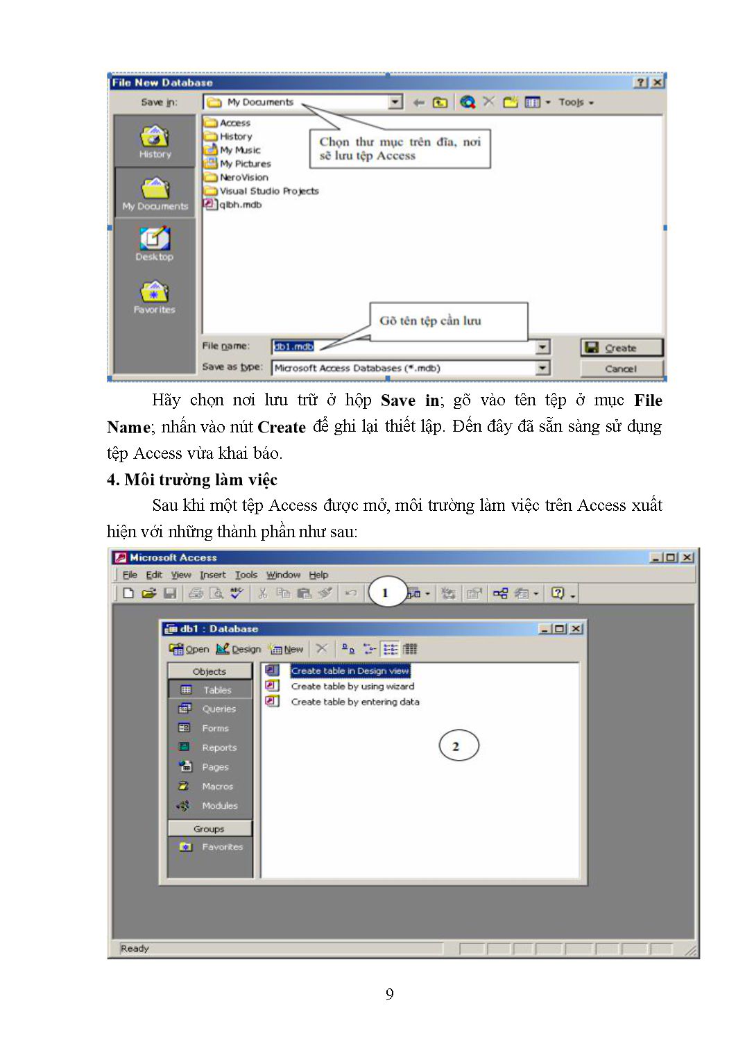 Giáo trình Lập trình quản lý Access - Lập trình máy tính trang 9