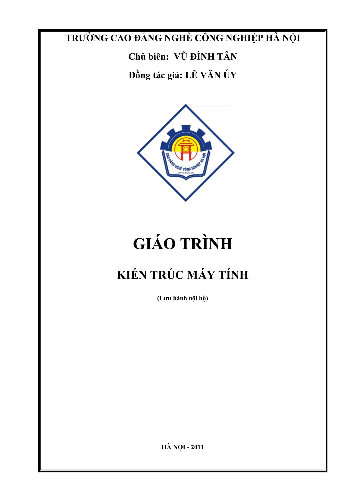 Giáo trình Kiến trúc máy tính (Bản đẹp) trang 1