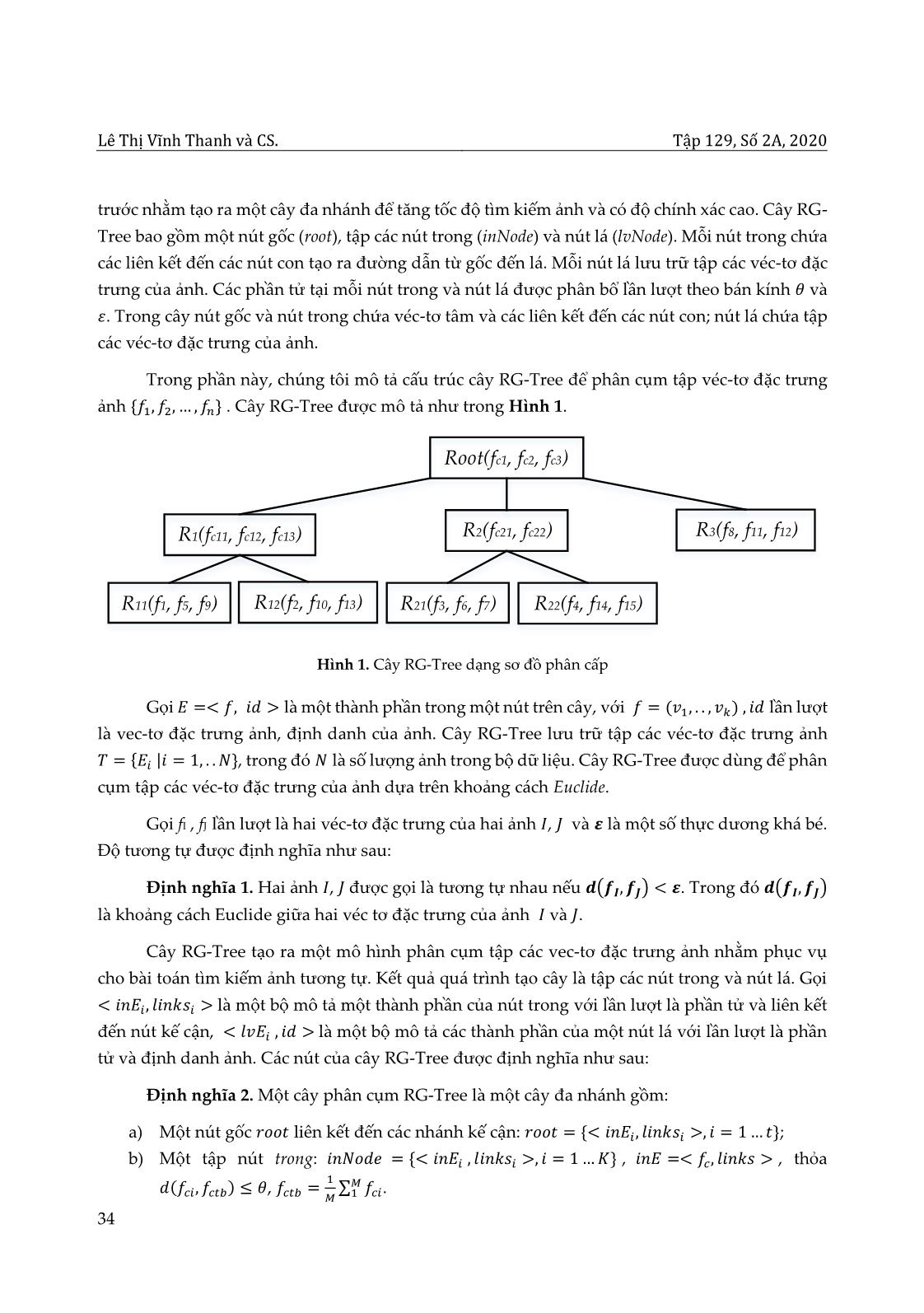 Một phương pháp cải tiến cho bài toán tìm kiếm ảnh dựa trên cây R-Tree trang 4