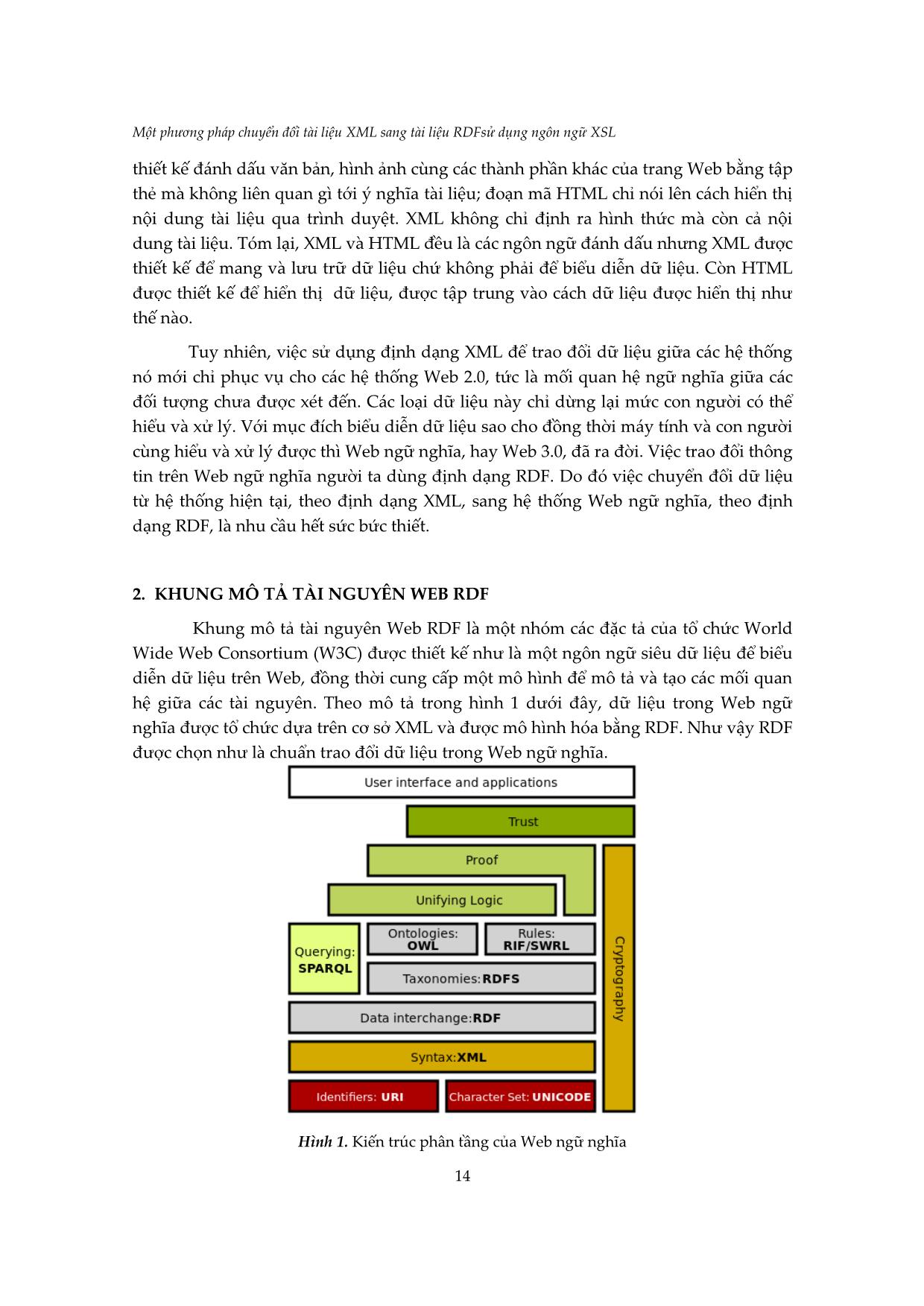 Một phương pháp chuyển đổi tài liệu XML sang tài liệu rdf sử dụng ngôn ngữ XSL trang 2