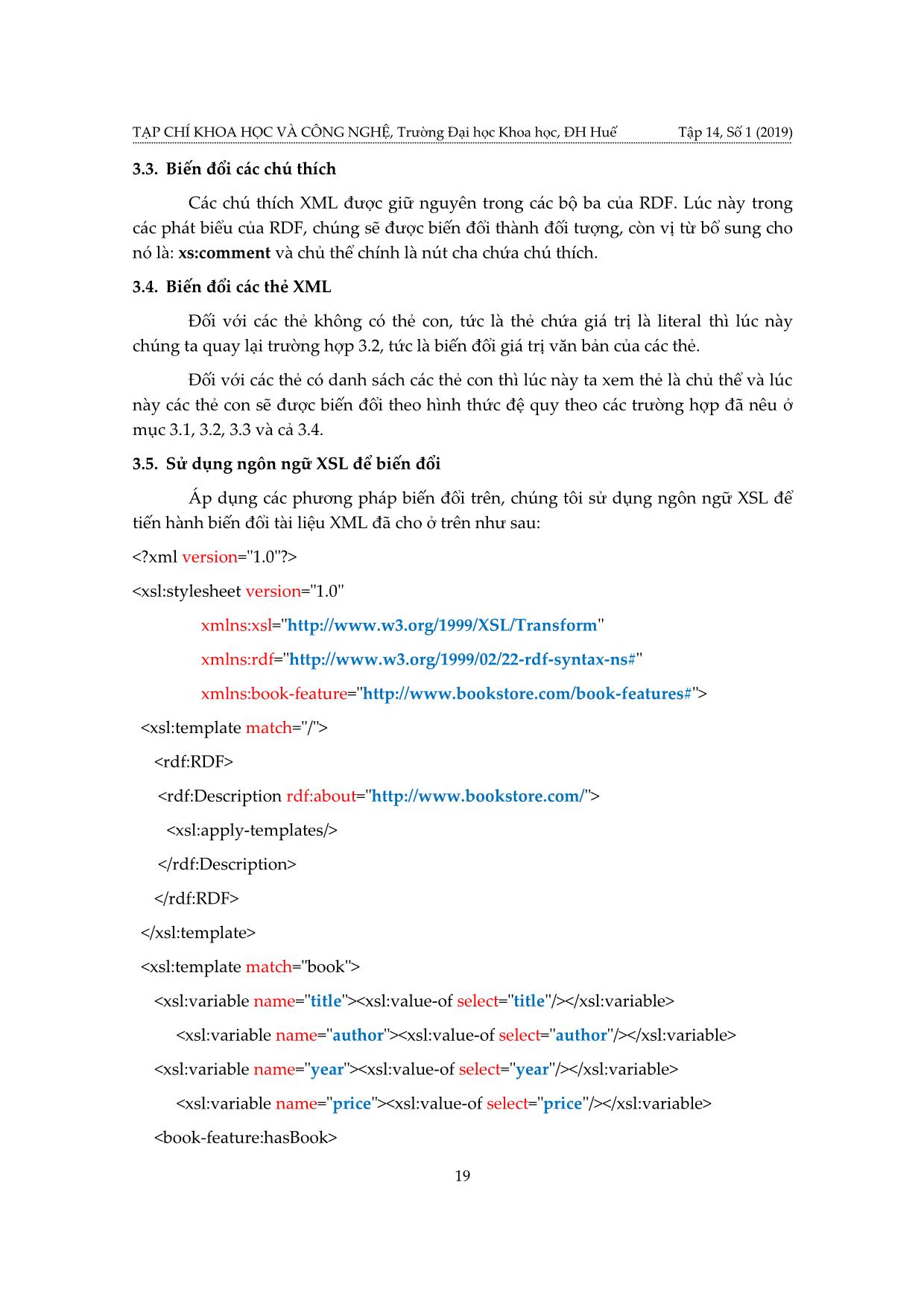 Một phương pháp chuyển đổi tài liệu XML sang tài liệu rdf sử dụng ngôn ngữ XSL trang 7