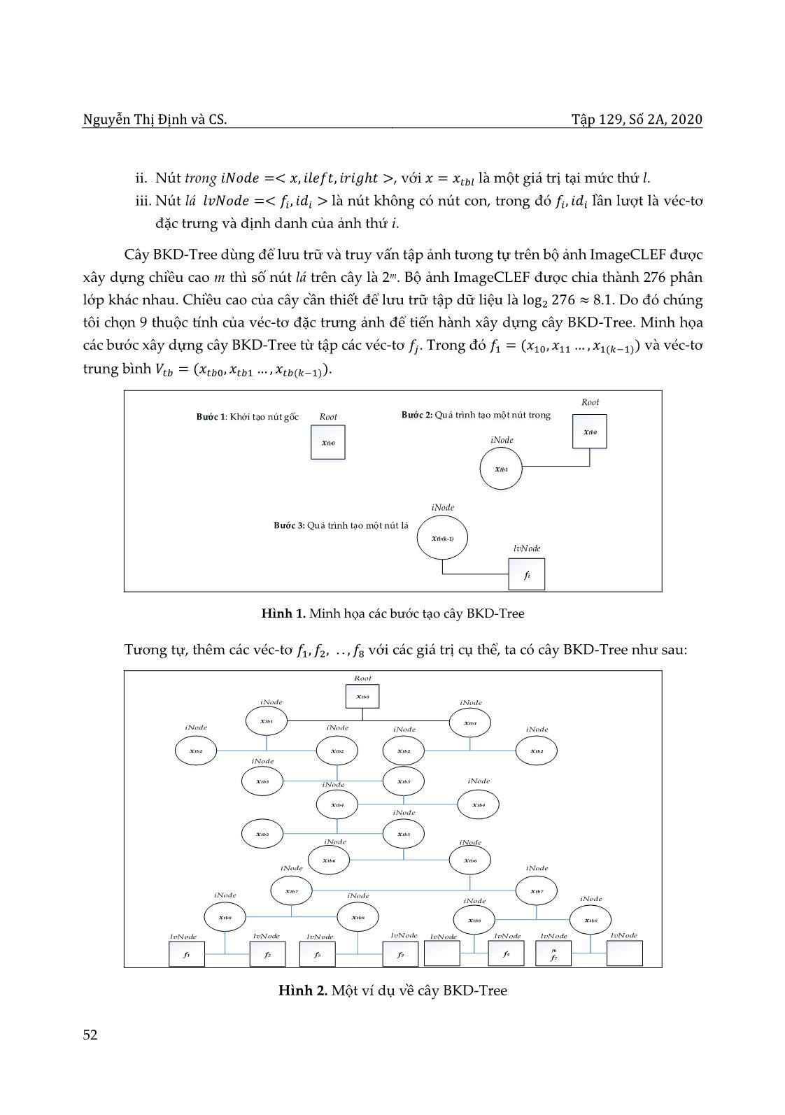 Một phương pháp phân cụm dựa trên cây KD -Tree cho bài toán tìm kiếm ảnh trang 4