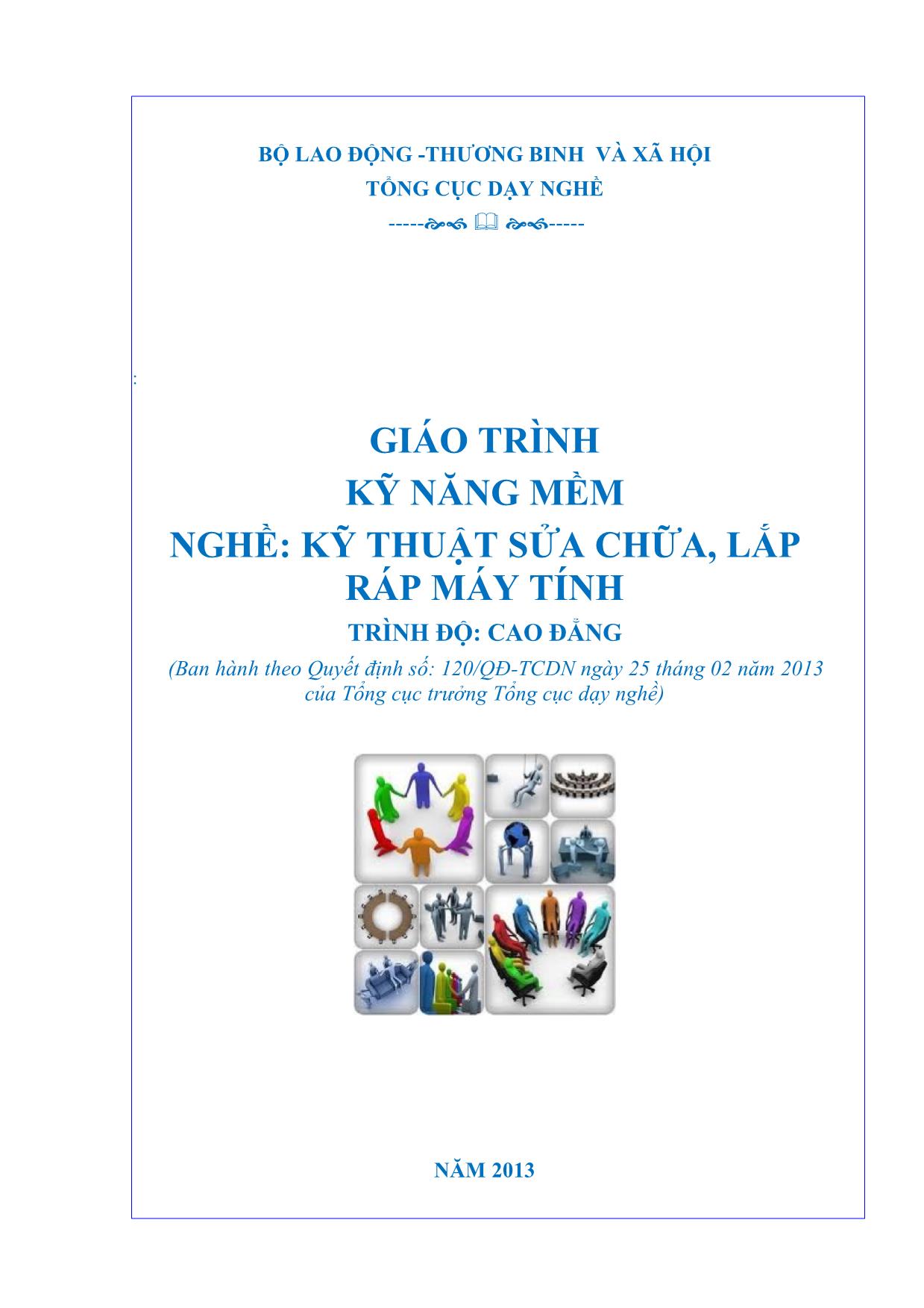 Giáo trình Kỹ năng mềm - Nghề: Kỹ thuật sửa chữa, lắp ráp máy tính (Phần 1) trang 1