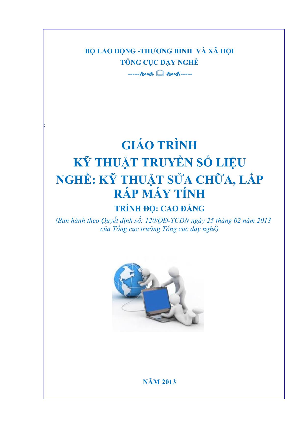 Giáo trình Kỹ thuật truyền số liệu - Chương 1+2 trang 1