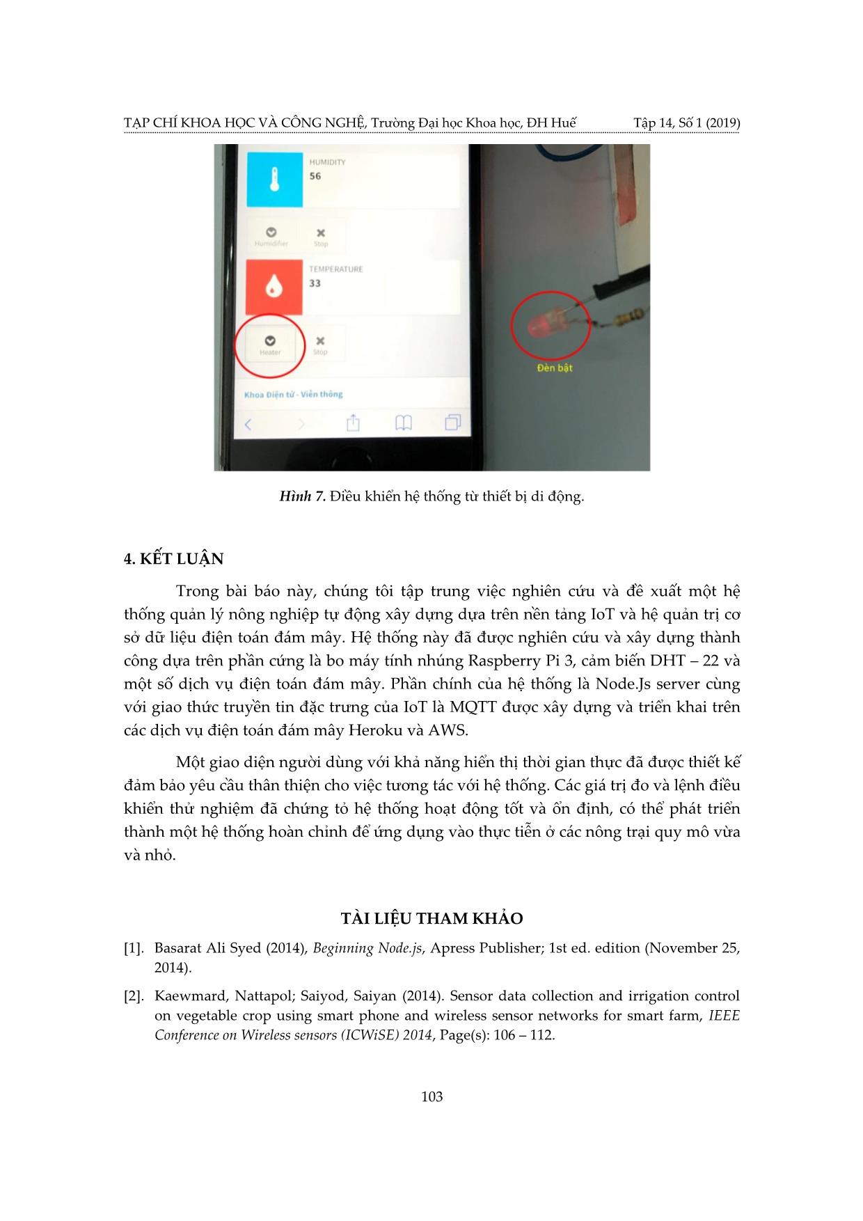 Nghiên cứu, thiết kế hệ thống quản lí nông nghiệp thông minh dựa trên nền tảng vạn vật kết nối - IoT trang 9
