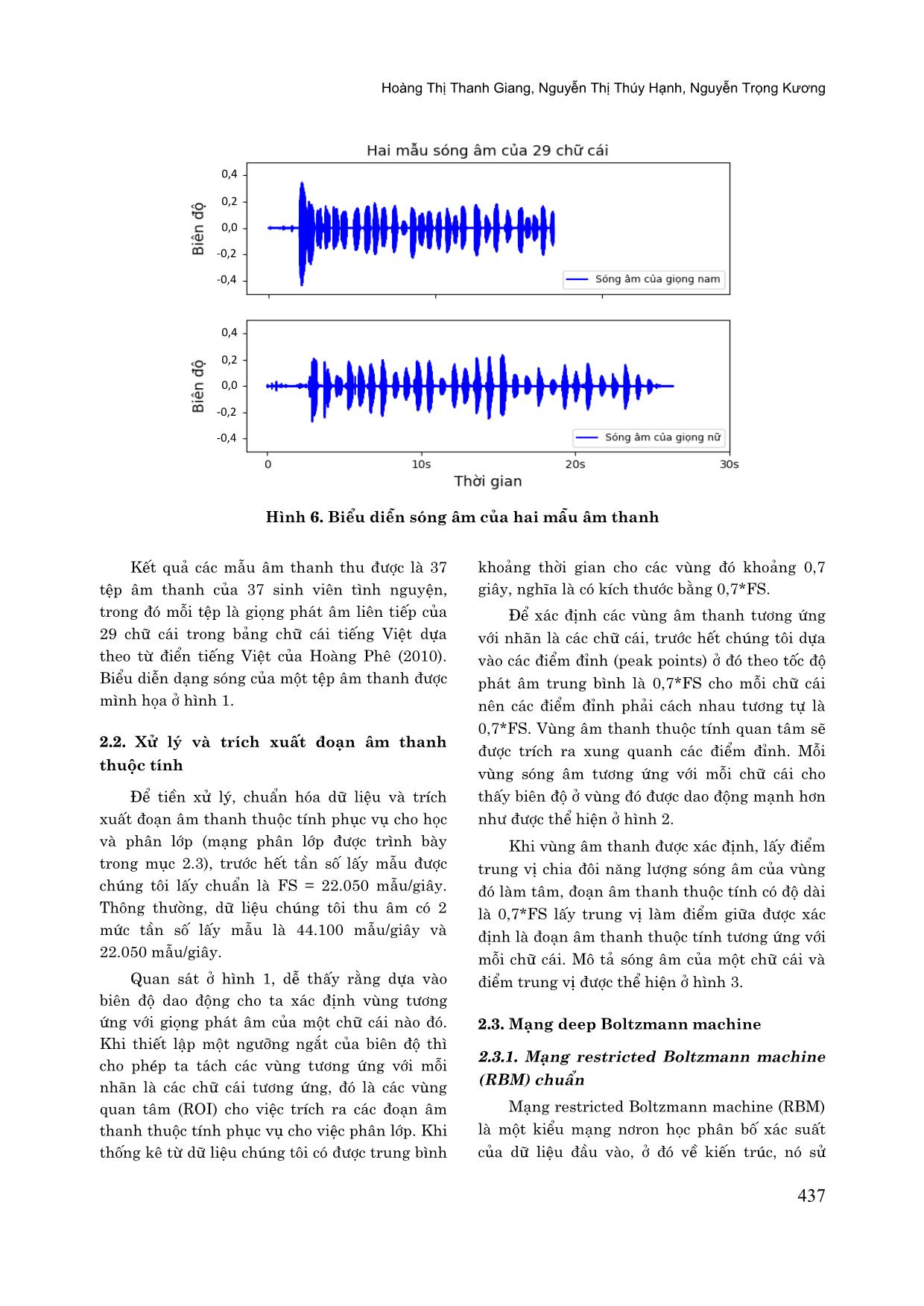 Nhận dạng giọng chữ cái tiếng Việt sử dụng Deep Boltzmann Machines trang 3