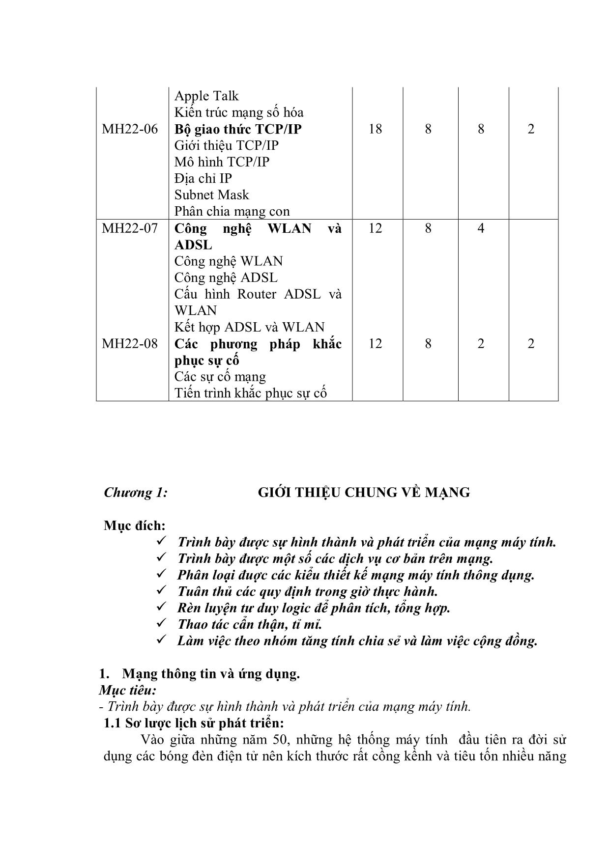 Giáo trình Mạng máy tính - Chương 1+2 trang 10